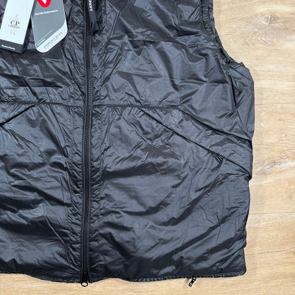 CP Company Nada Shell Goggle Vest in Black Ironleague