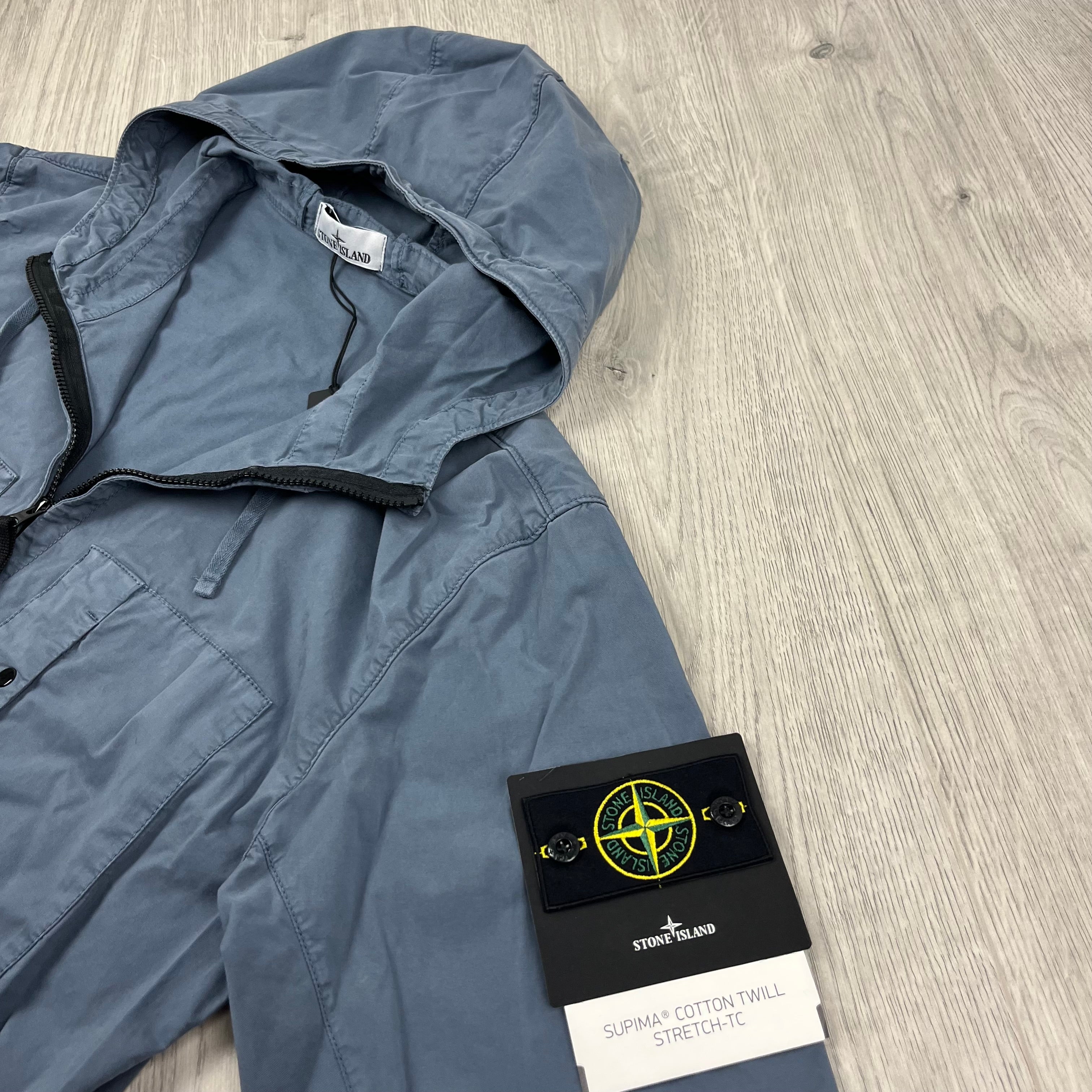 Stone Island Supima Jacket - Avio Blue Ironleague