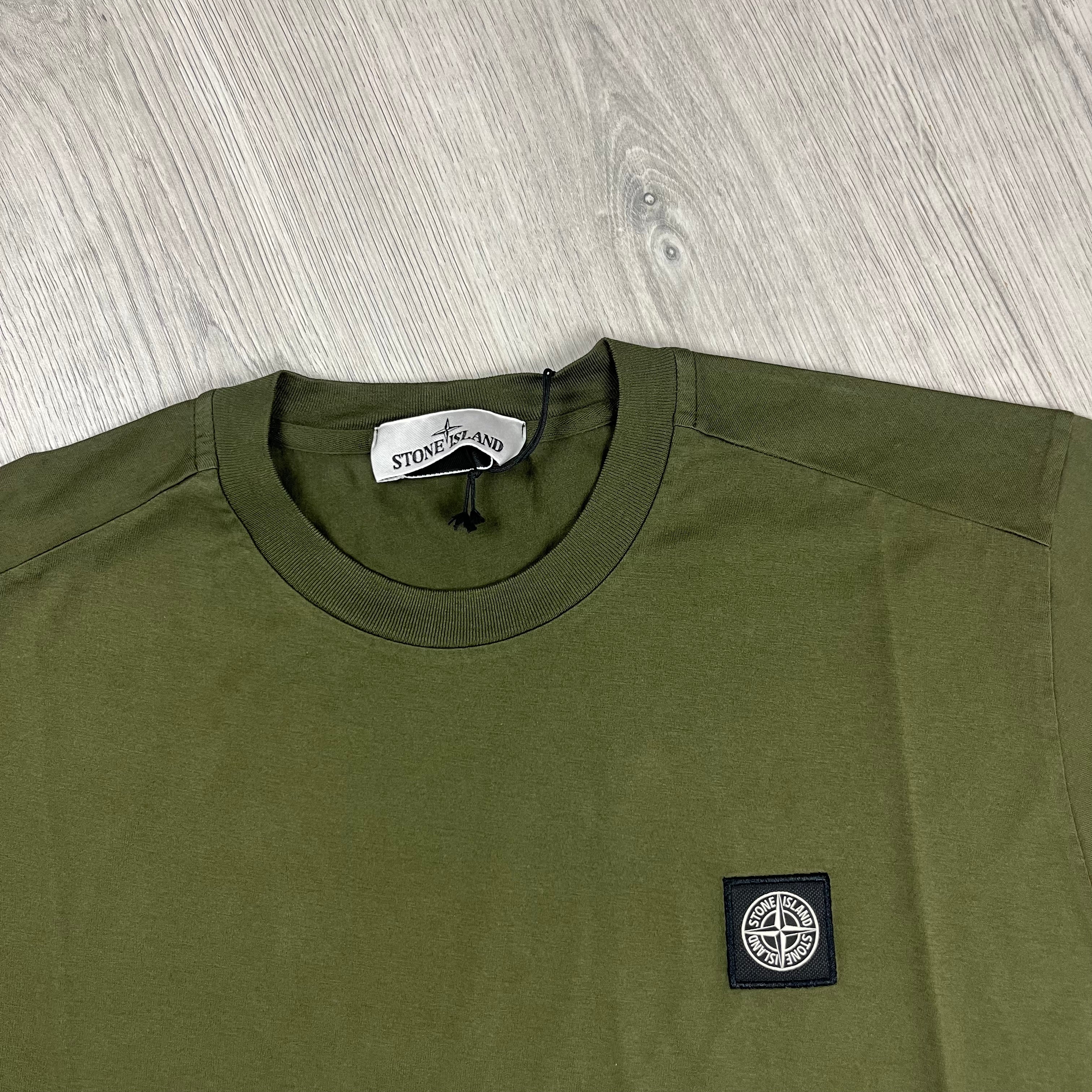 Stone Island Patch T-Shirt - Olive Ironleague
