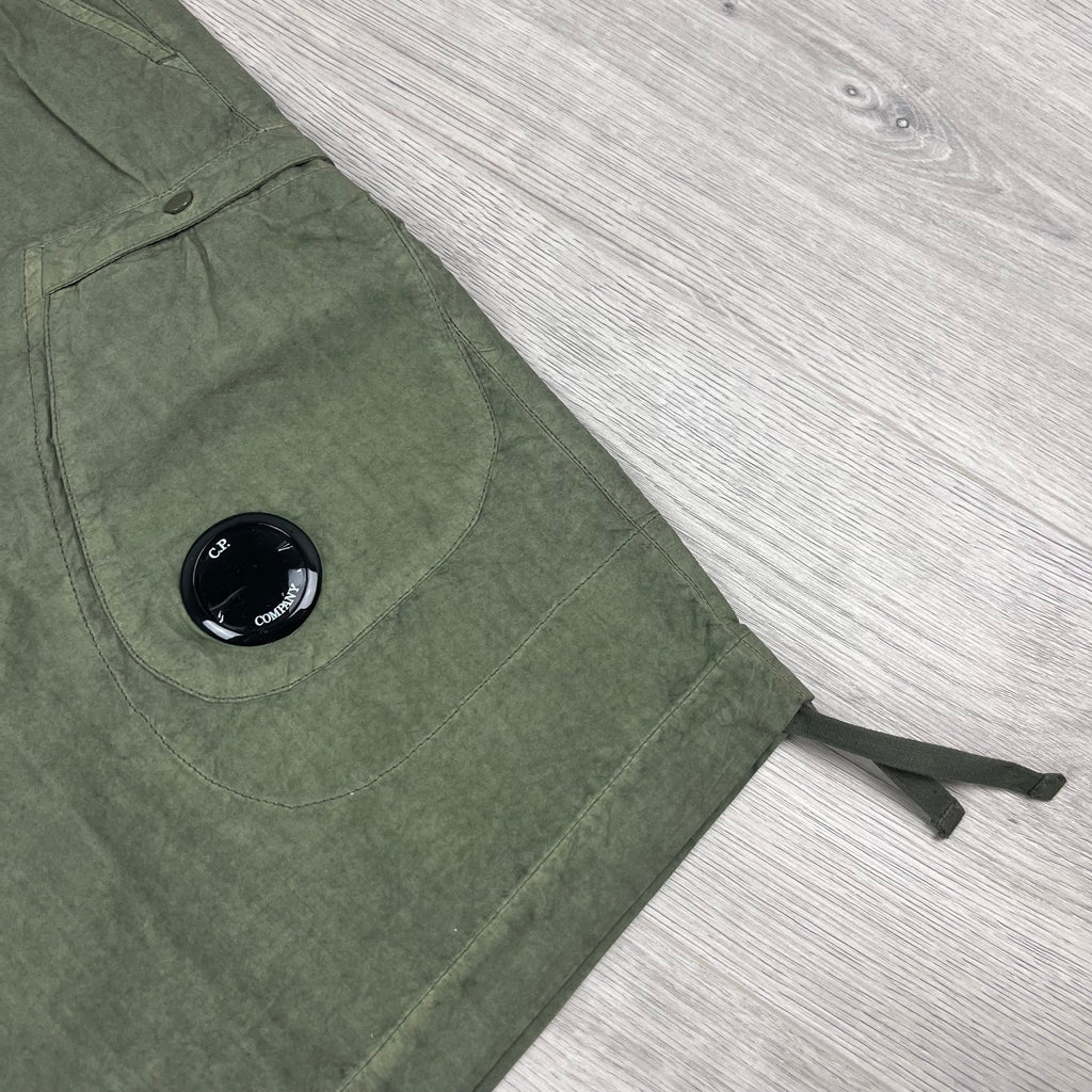 CP Company Cargo Shorts - Bronze Green Ironleague