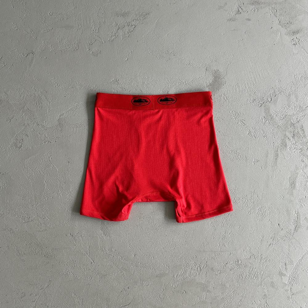 Corteiz Alcatraz Trousers - Red Ironleague