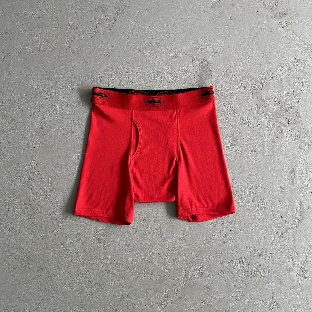 Corteiz Alcatraz Trousers - Red Ironleague