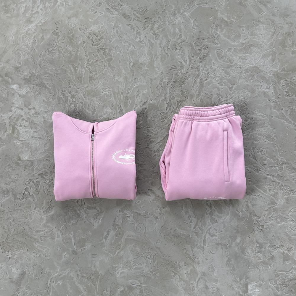 Corteiz Superior Royale Zip Set - Pink Ironleague