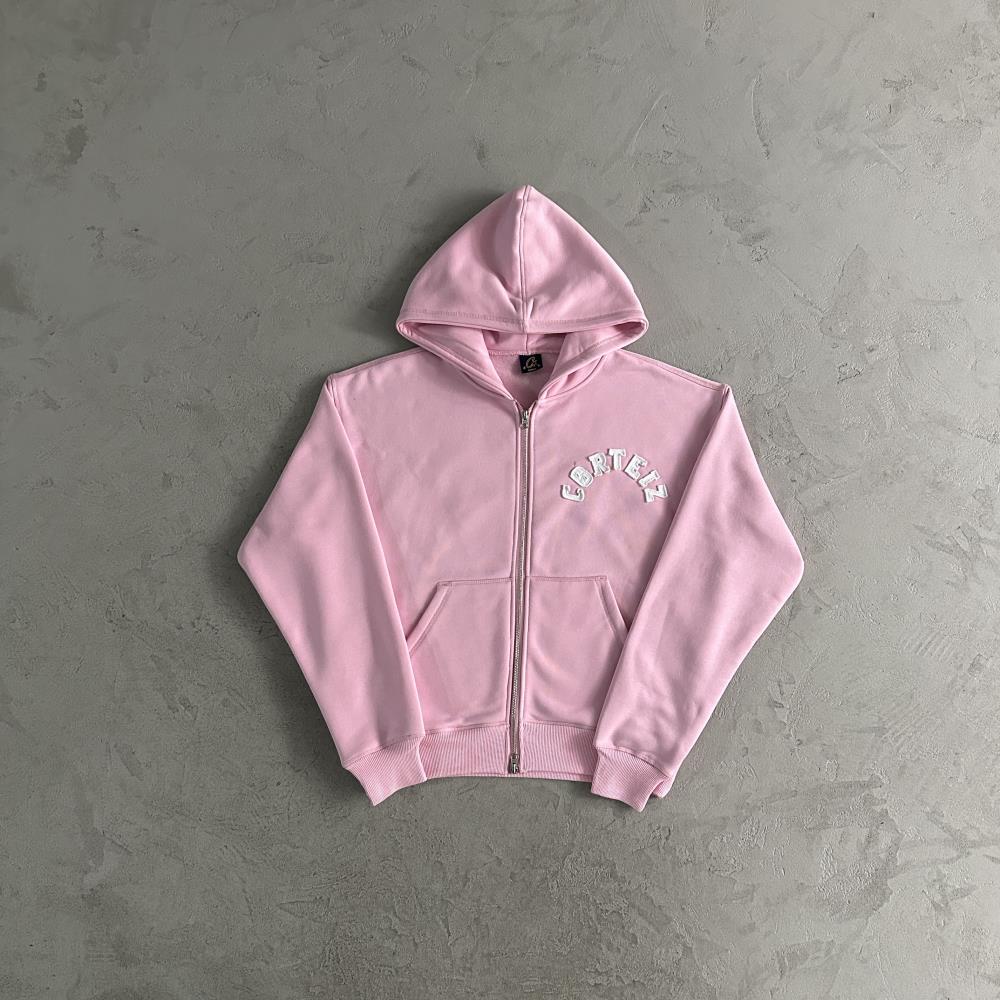 Corteiz Arch Open HEM Set - Pink Ironleague