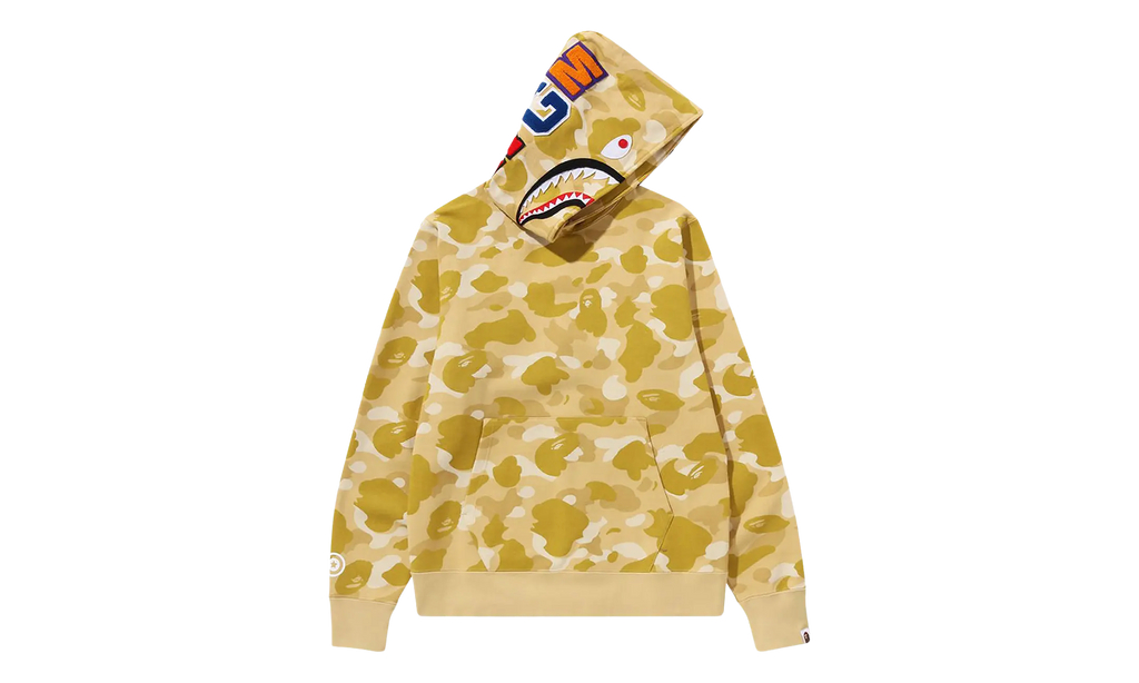 BAPE Color Camo Shark Pullover Hoodie Yellow 1K30 114 002 YELLOW