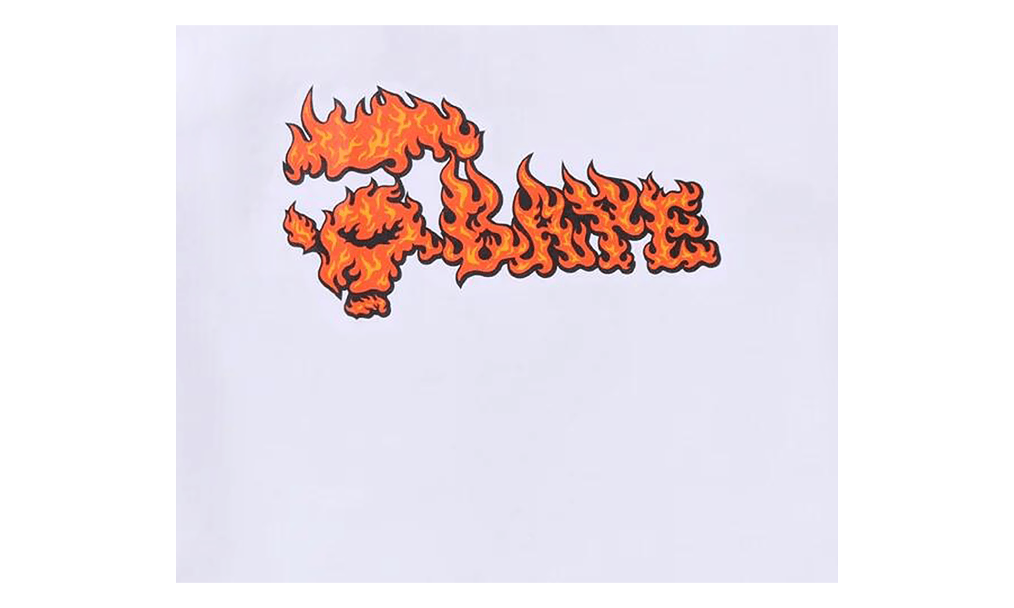 BAPE Flame Ape Face Tee White / Red 1K20 110 034 WHITE RED