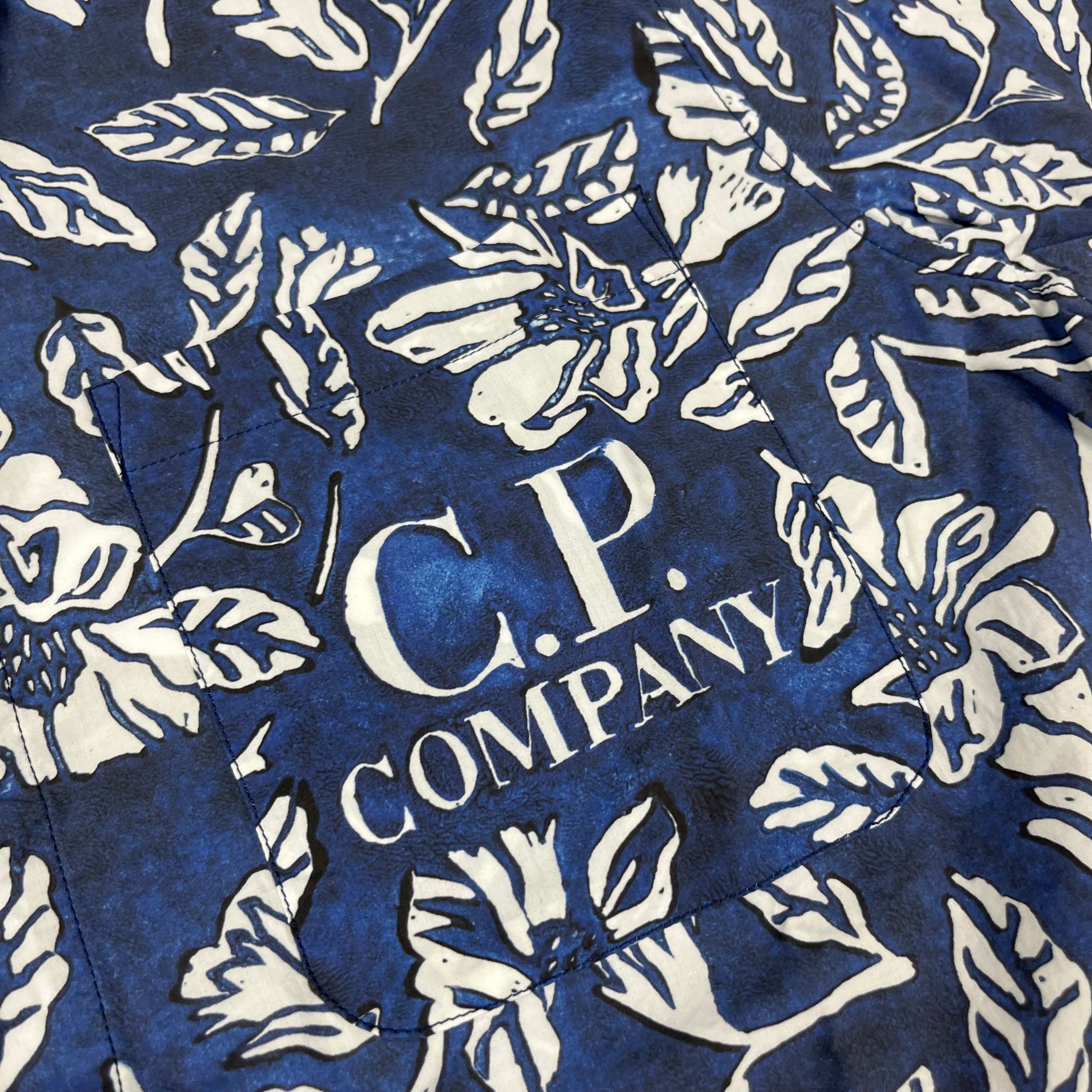 CP Company Floral Shirt - Blue Ironleague