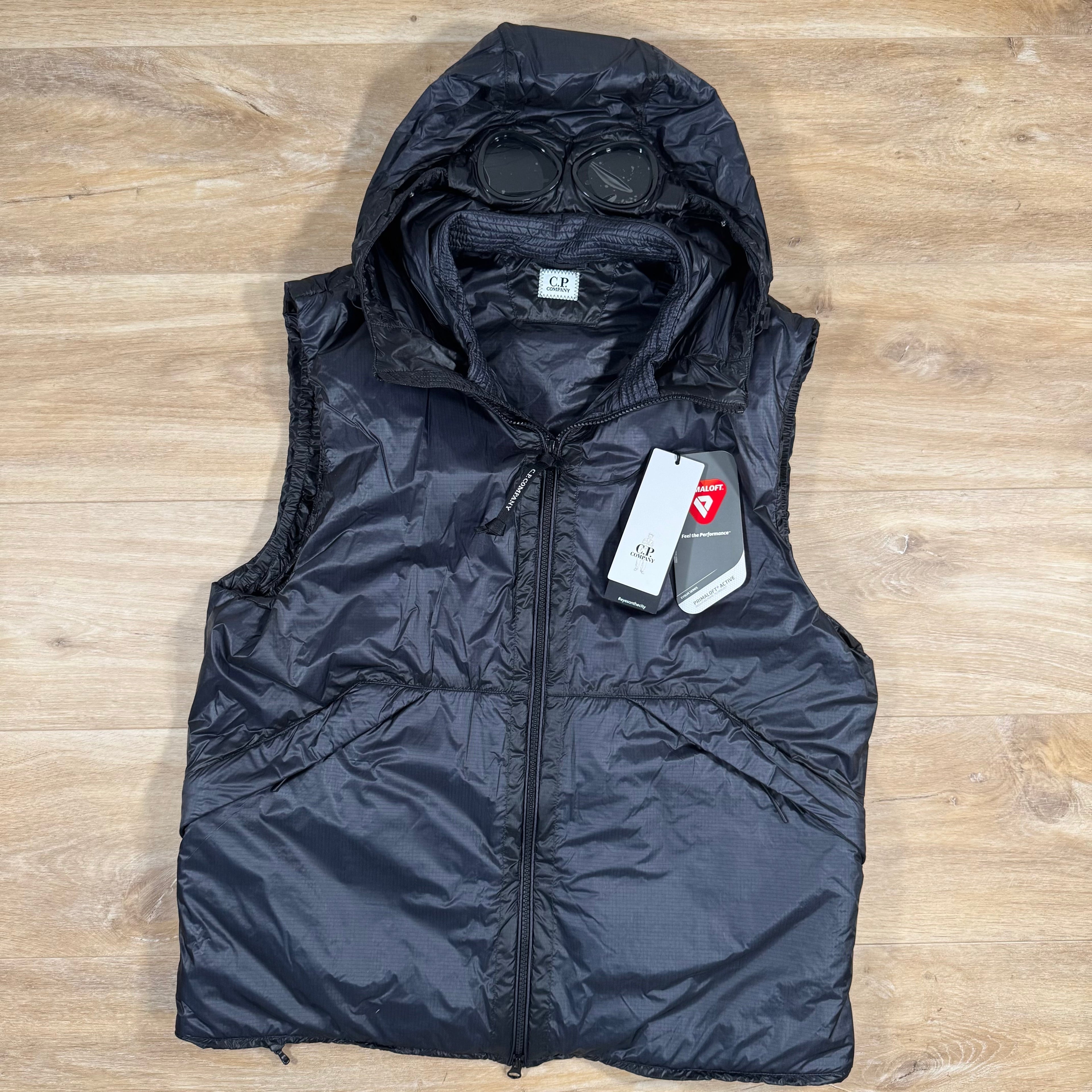 CP Company Nada Shell Primaloft Goggle Vest in Navy Ironleague
