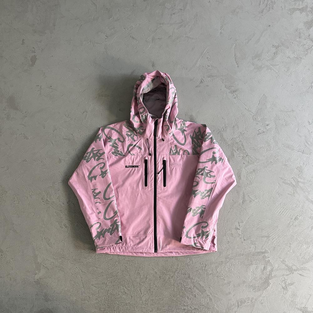 Corteiz Elitework Shell Jacket - Pink Ironleague