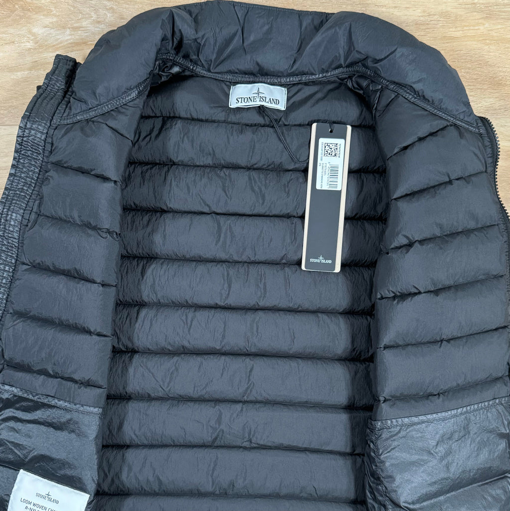 Stone Island Nylon Down-TC Vest in Black Ironleague