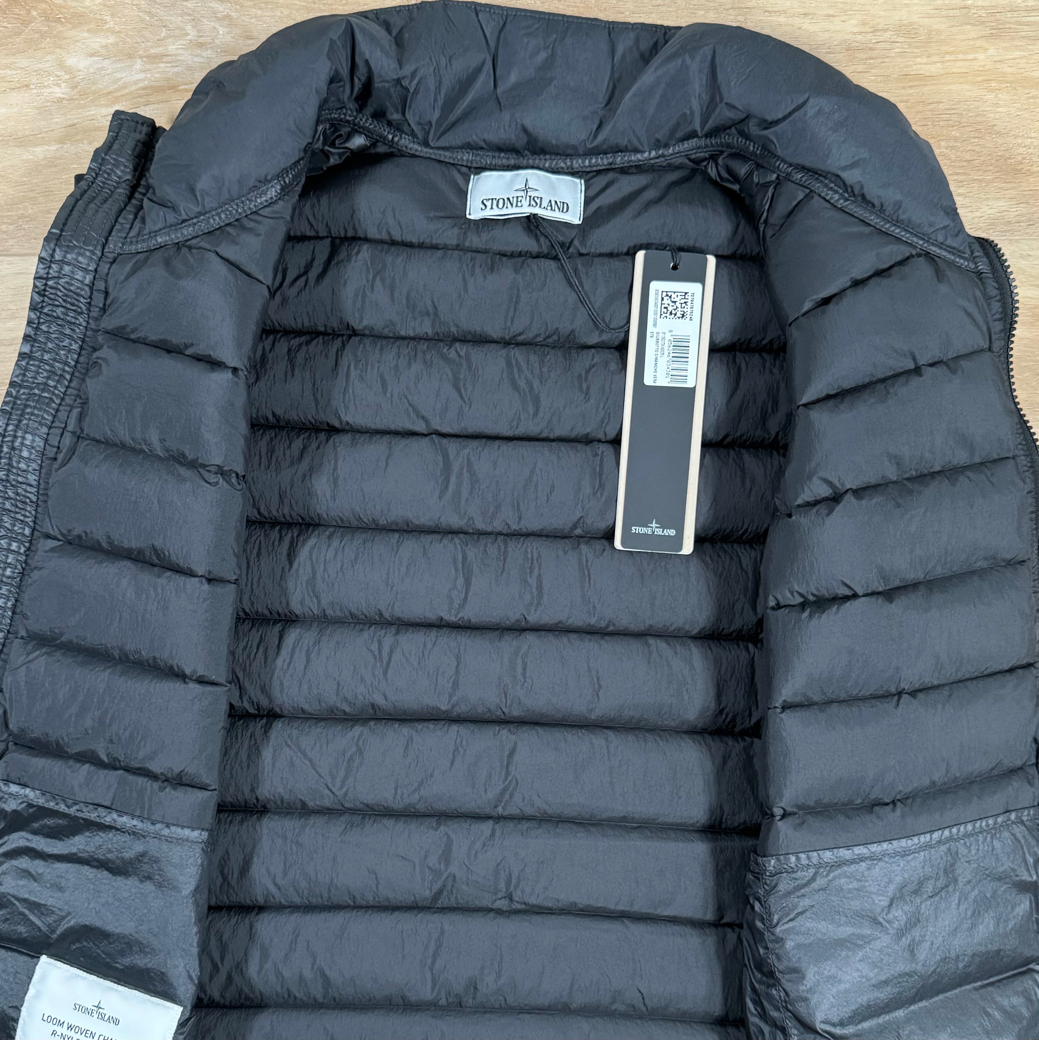 Stone Island Nylon Down-TC Vest in Black Ironleague