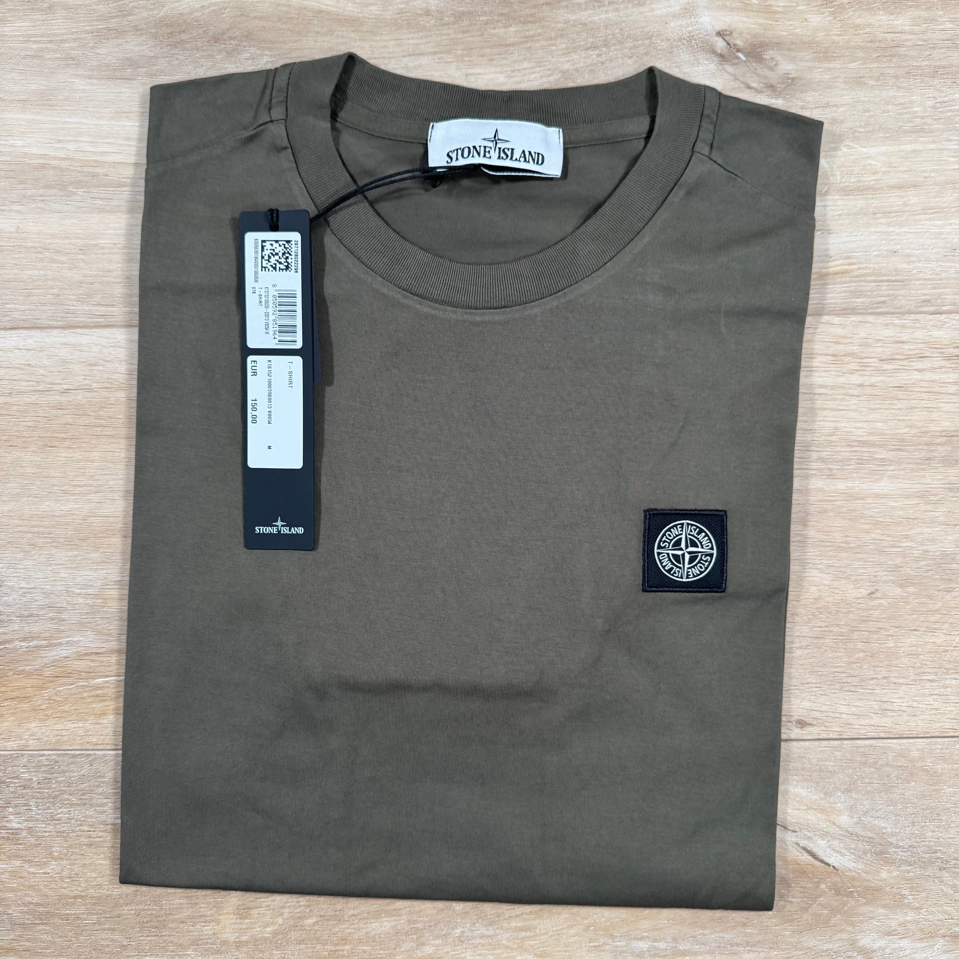 Stone Island Patch Logo T-Shirt in Military Green Ironleague