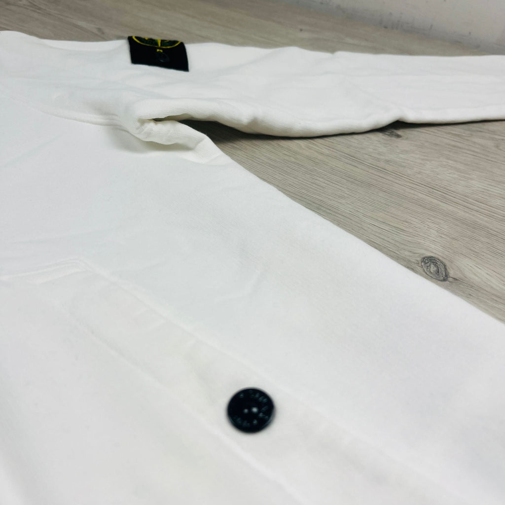 Stone Island Dyed Hoodie - White Ironleague
