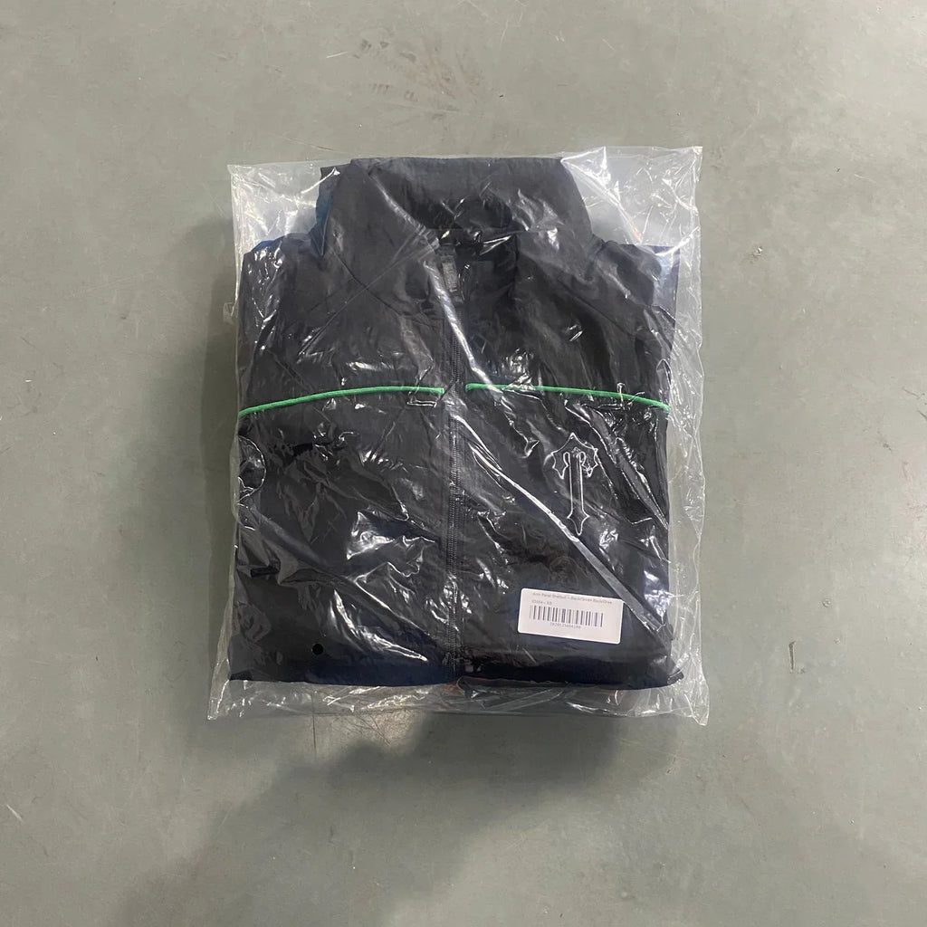 Trapstar Irongate T Shellsuit - Black/Green Ironleague