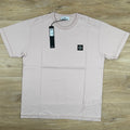 Stone Island Patch Logo T-Shirt in Antique Rose Ironleague