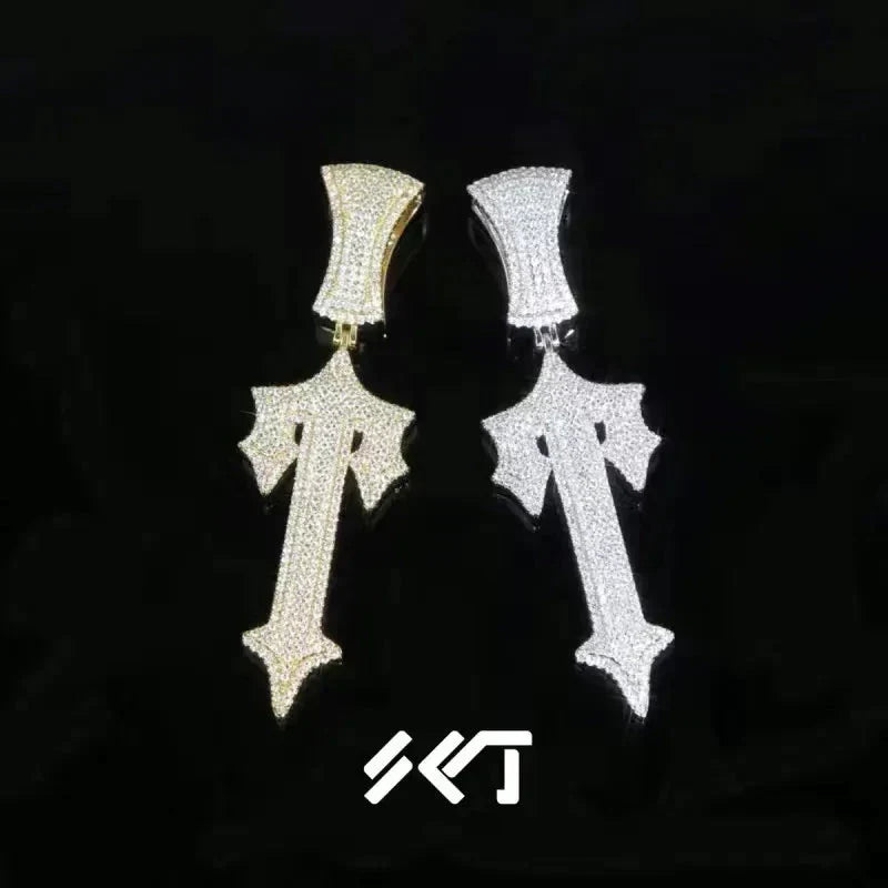 Trapstar Iced Out Necklaces - Silver/Gold Ironleague