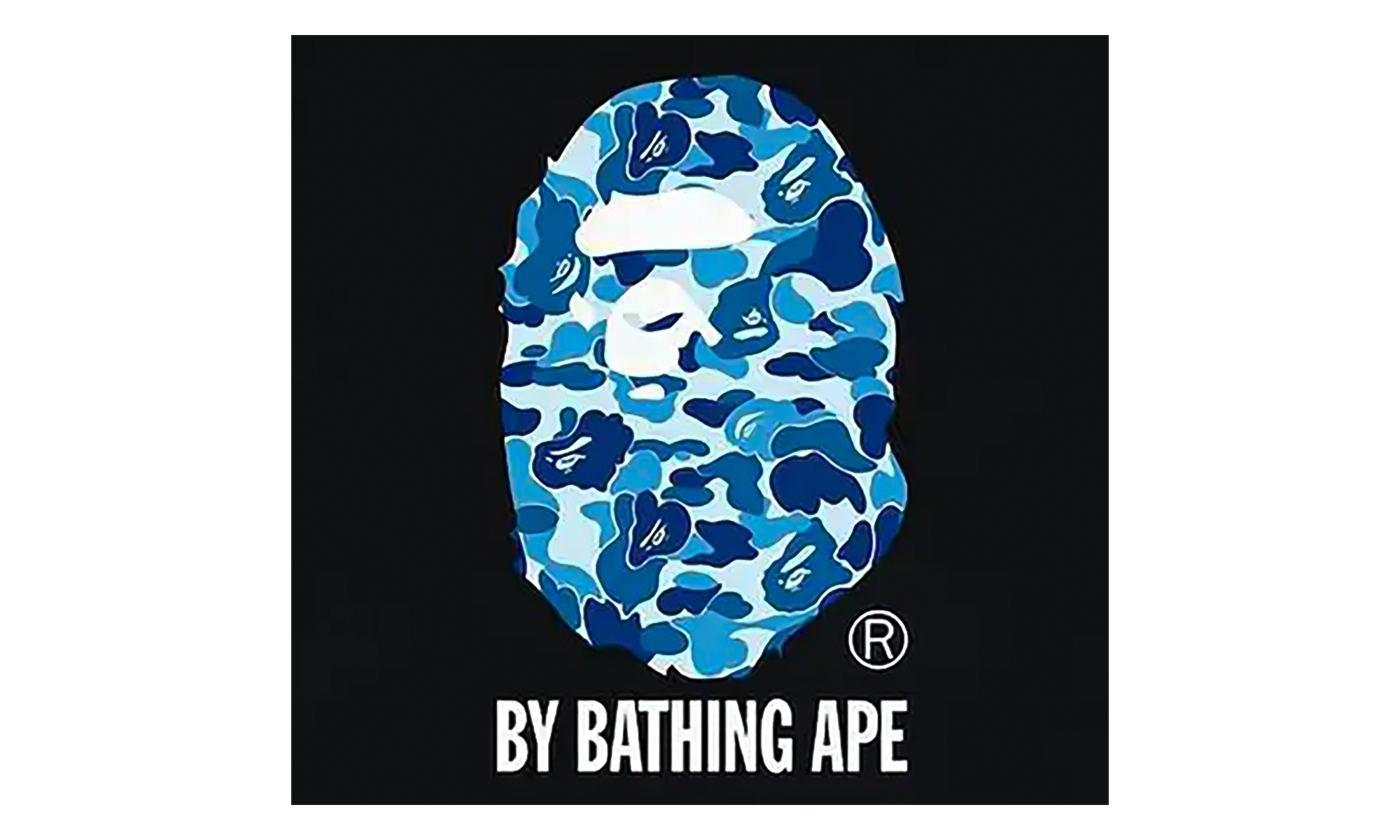 BAPE ABC Camo By Bathing Ape Tee Black / Blue 1J30 110 006 BLACK BLUE