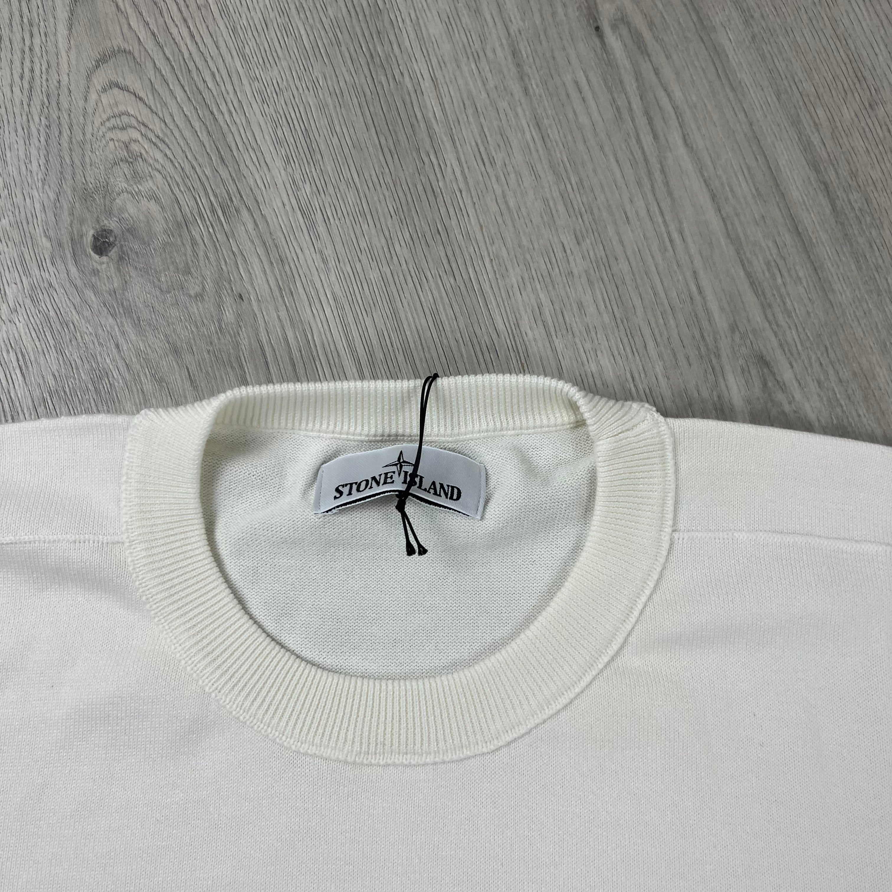 Stone Island Knit Sweatshirt - White Ironleague