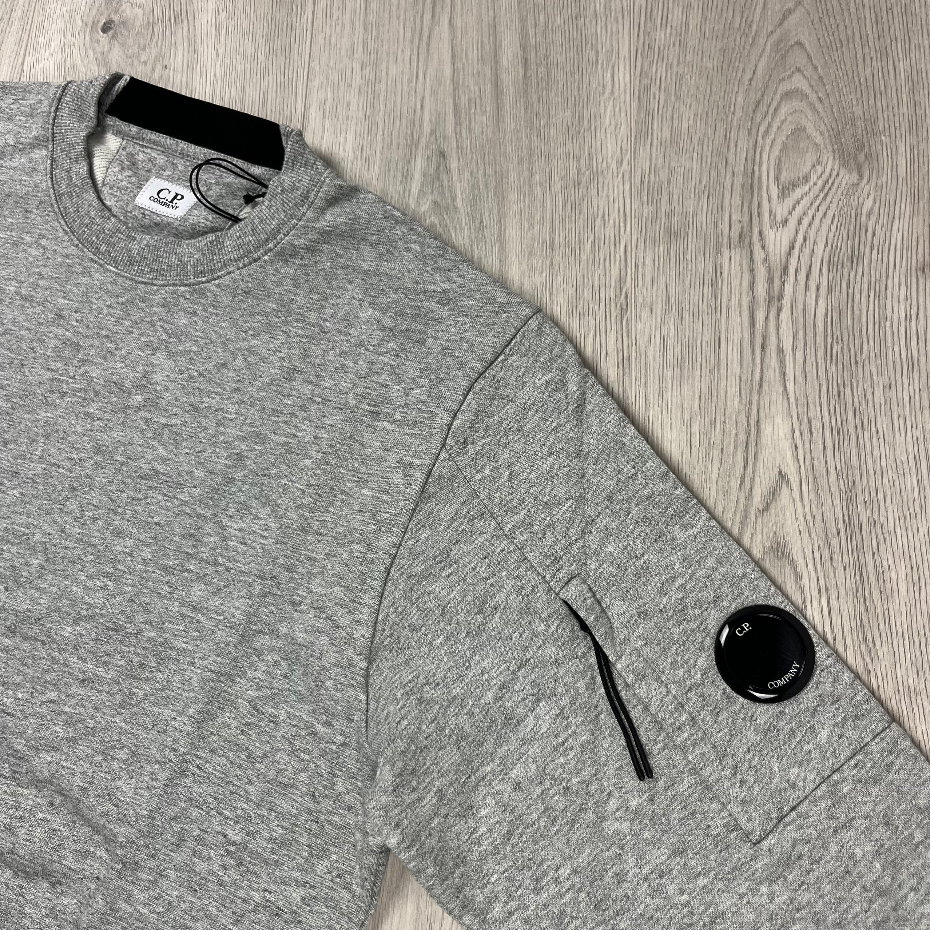 CP Company Raised Fleece Sweatshirt - Grey Ironleague