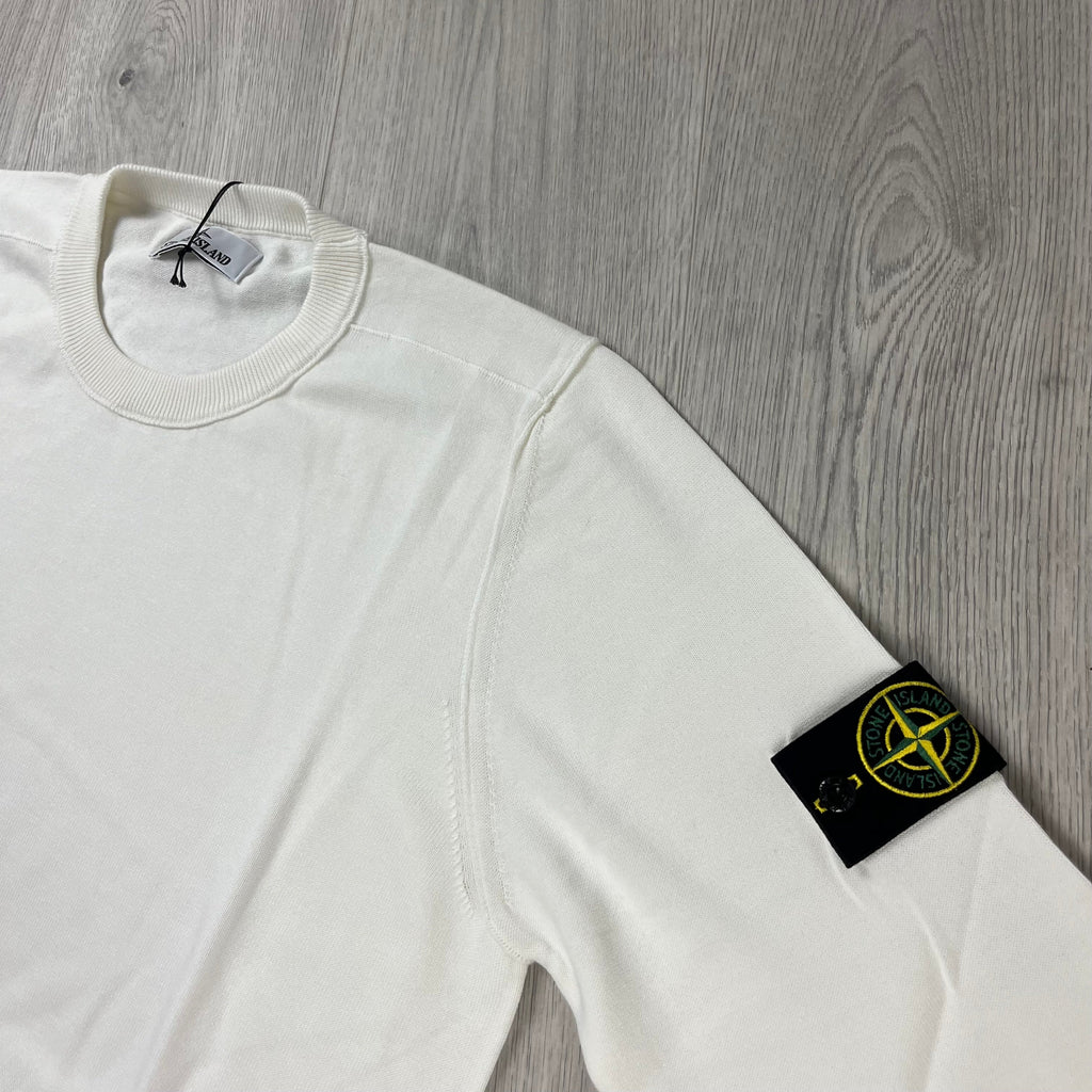Stone Island Knit Sweatshirt - White Ironleague