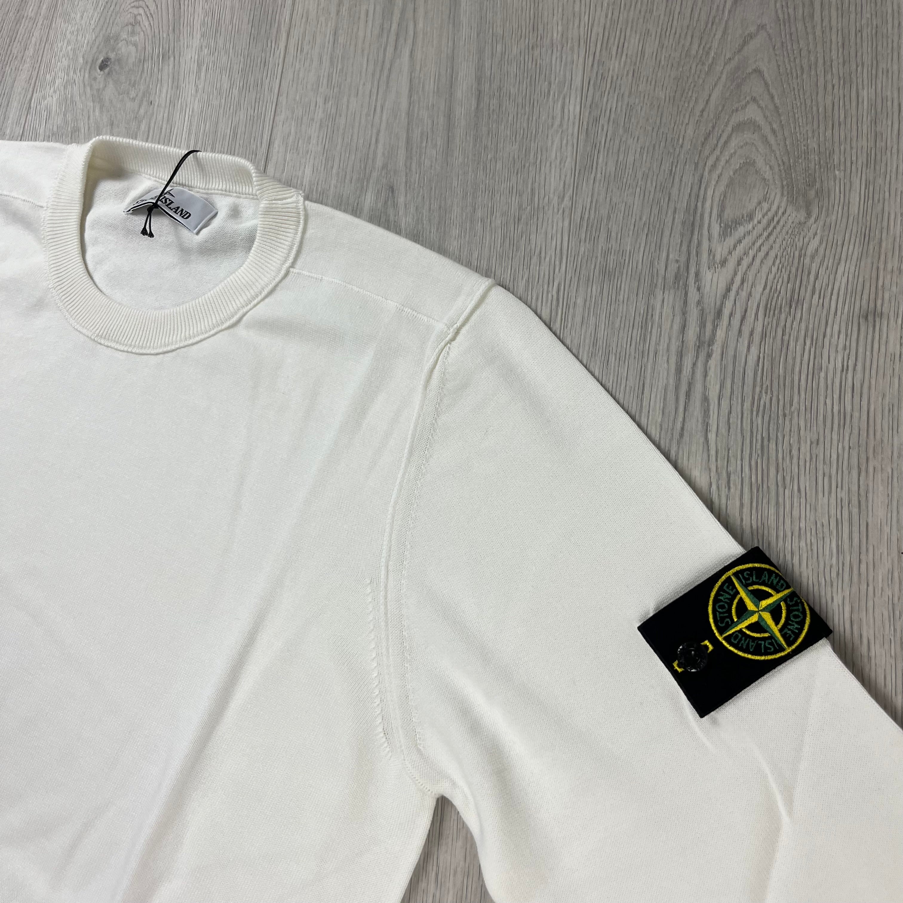 Stone Island Knit Sweatshirt - White Ironleague