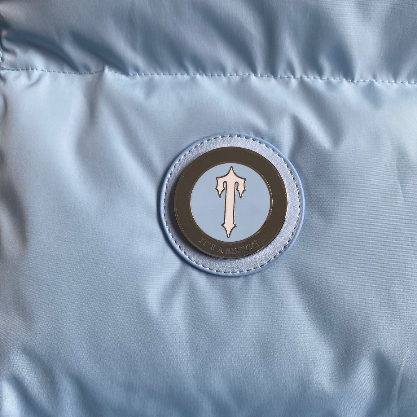 Trapstar Detachable Hooded Puffer Jacket - Ice Blue Ironleague