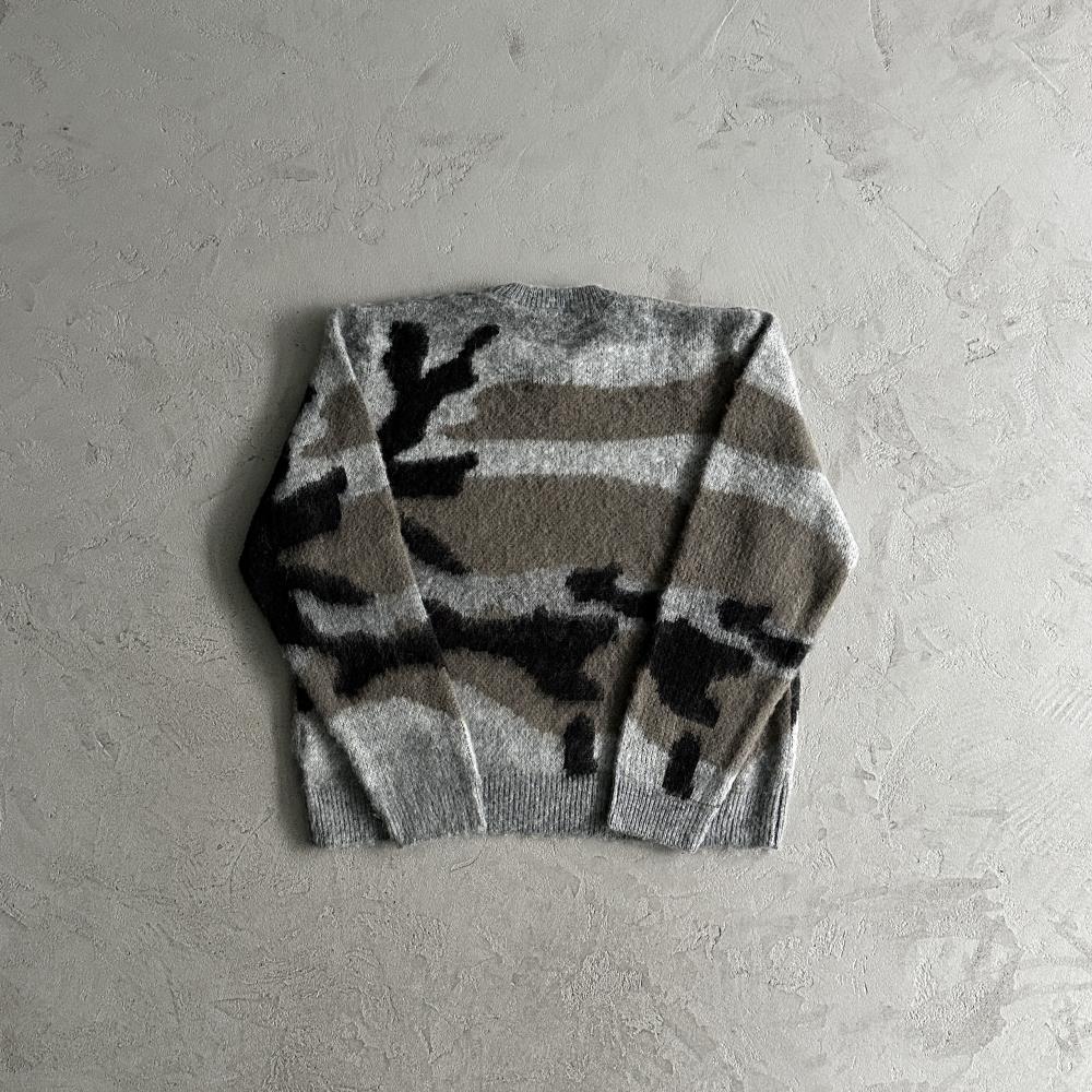 Corteiz More Hair Knit Sweater - Grey Camo Ironleague