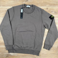 Stone Island Garment Dyed Crewneck Sweatshirt in Walnut Brown Ironleague
