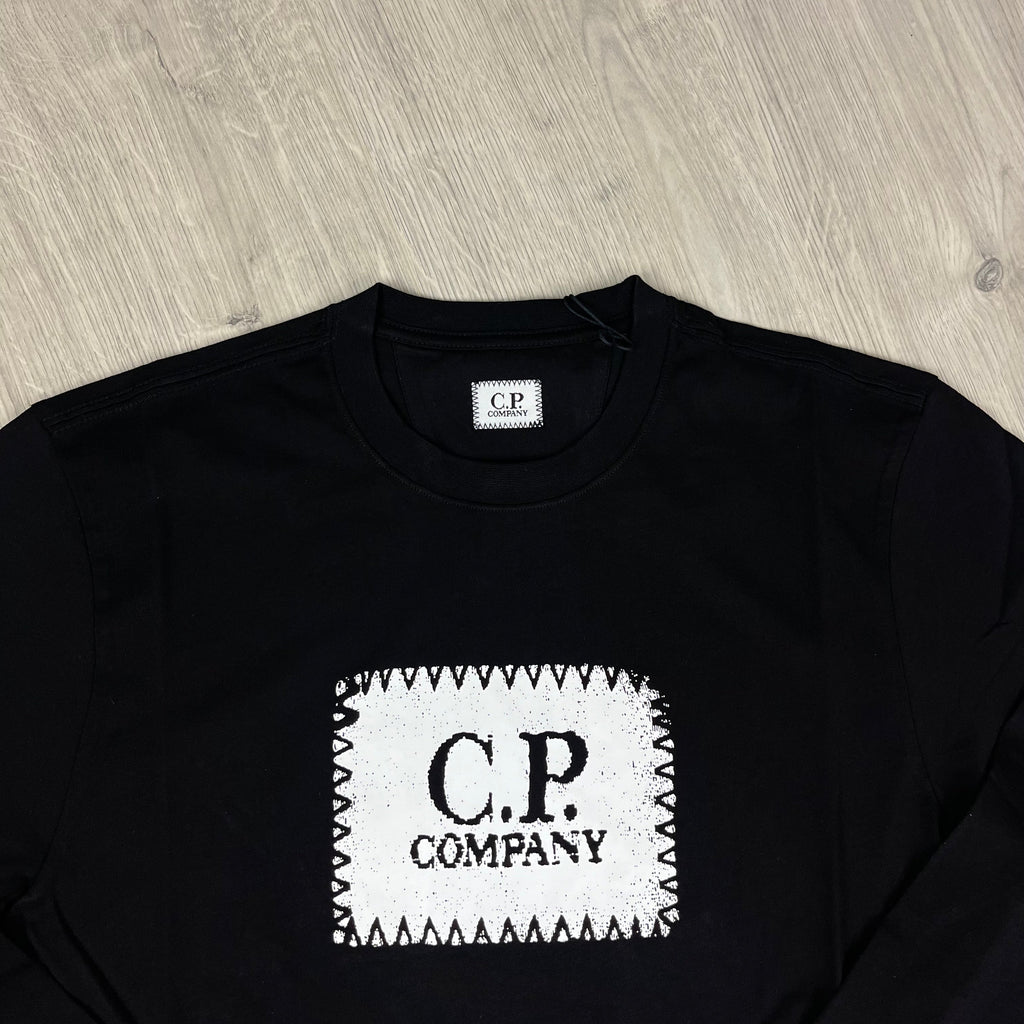 CP Company Stamp T-Shirt - Black Ironleague
