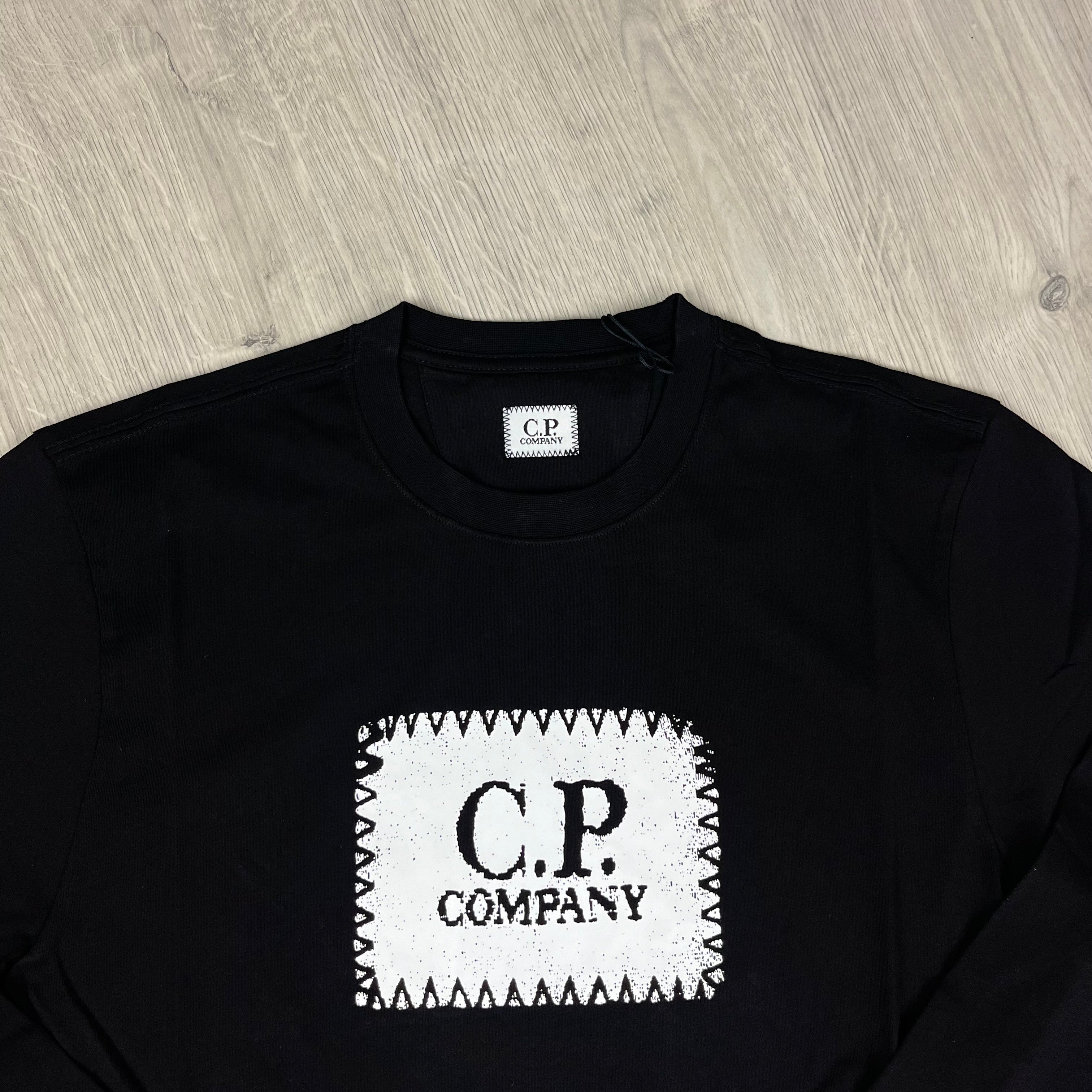 CP Company Stamp T-Shirt - Black Ironleague