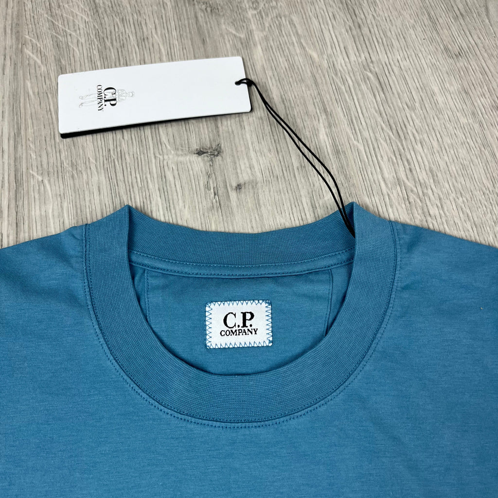 CP Company Printed T-Shirt - Aegean Blue Ironleague