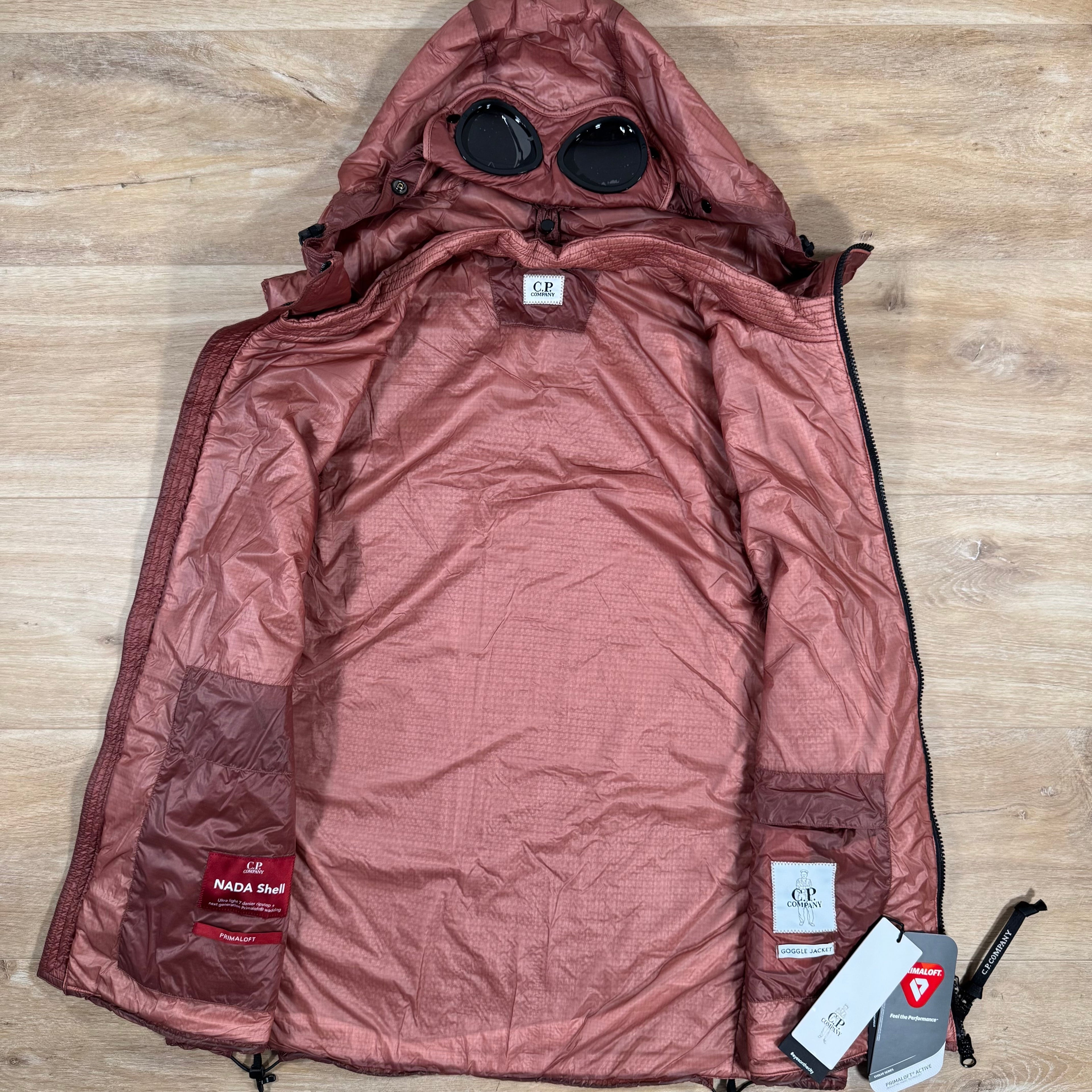CP Company Nada Shell Primaloft Goggle Vest in Canyon Clay - Pink Ironleague