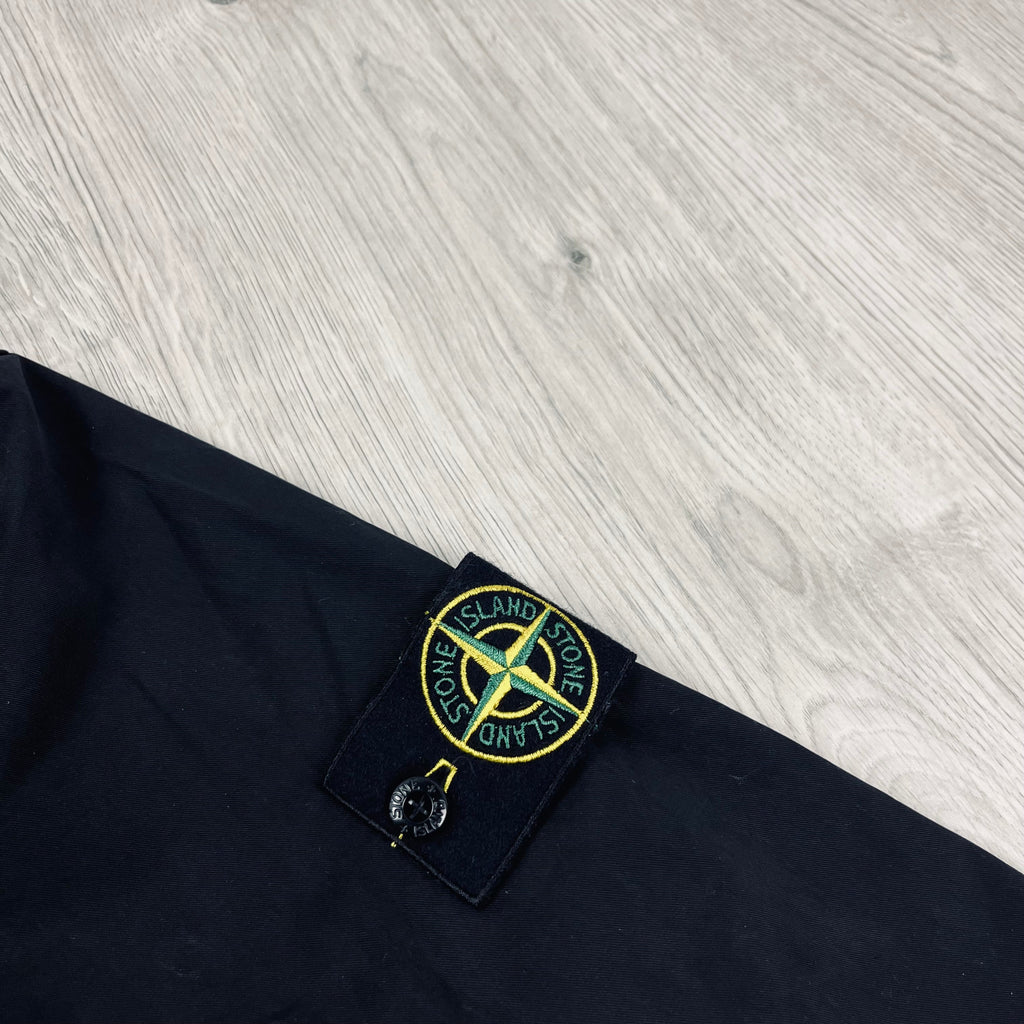 Stone Island Hooded Overshirt - Black Ironleague