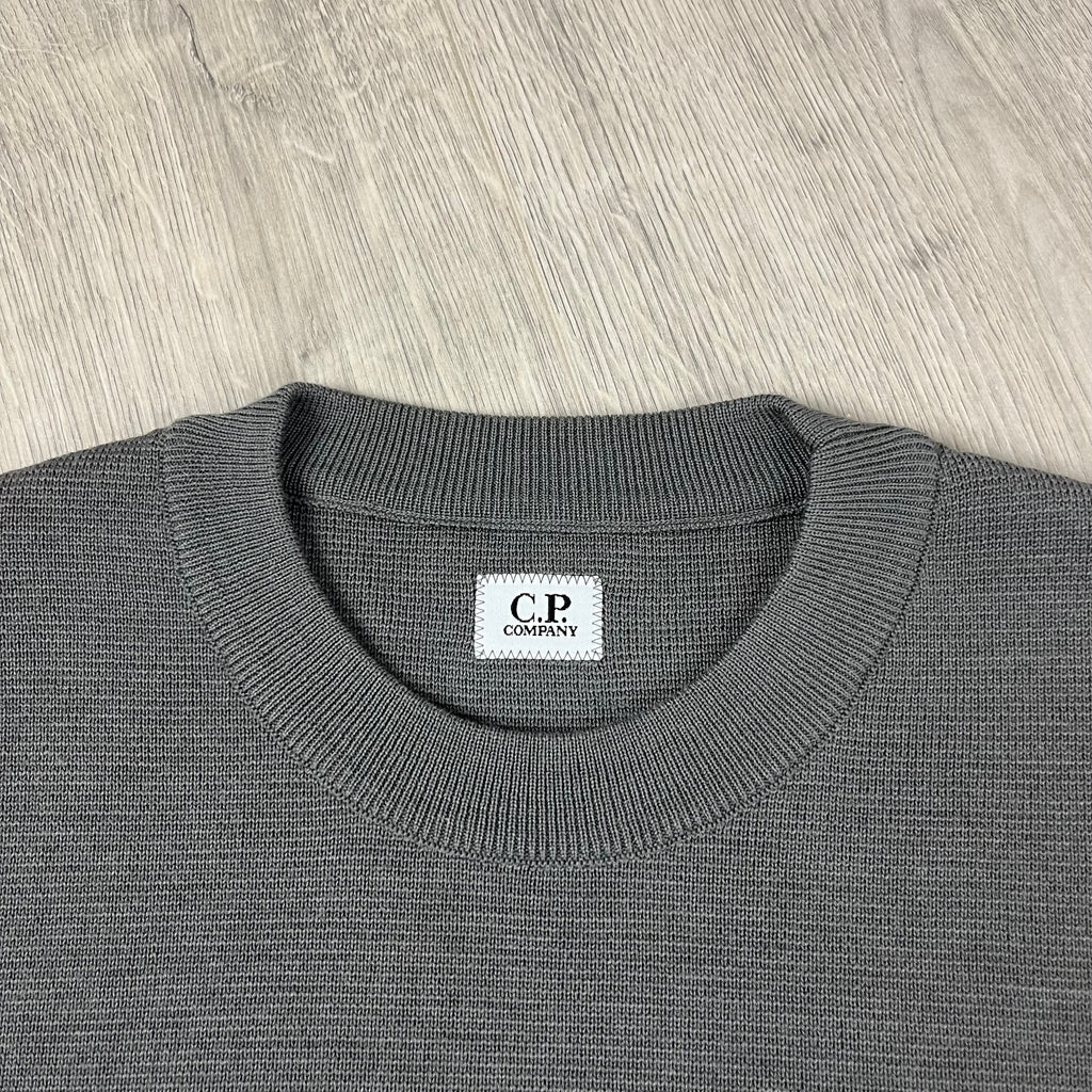 CP Company Knit Sweatshirt - Gunmetal Ironleague
