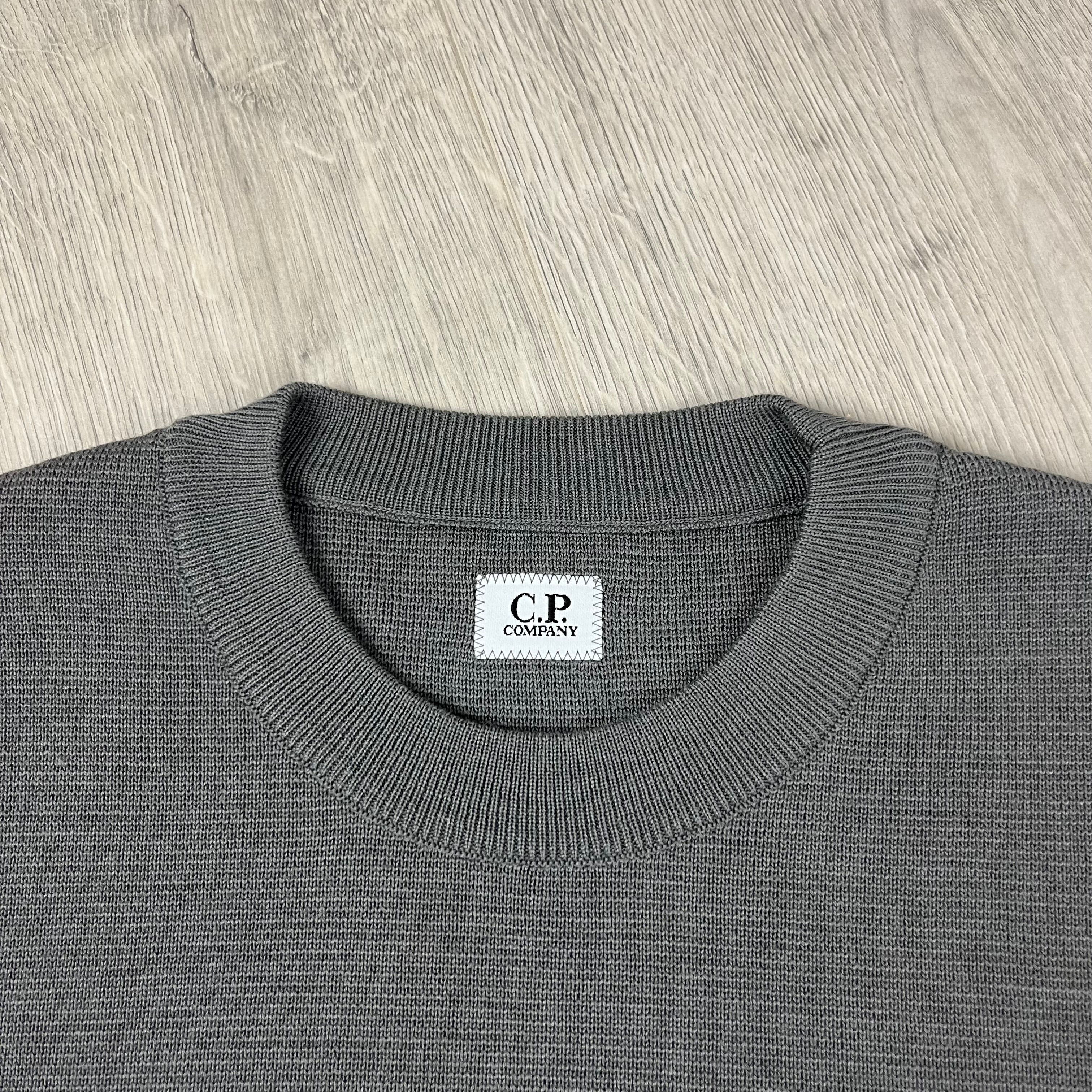 CP Company Knit Sweatshirt - Gunmetal Ironleague