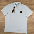 Stone Island Organic Cotton Pique Polo Shirt in Sky Blue Ironleague