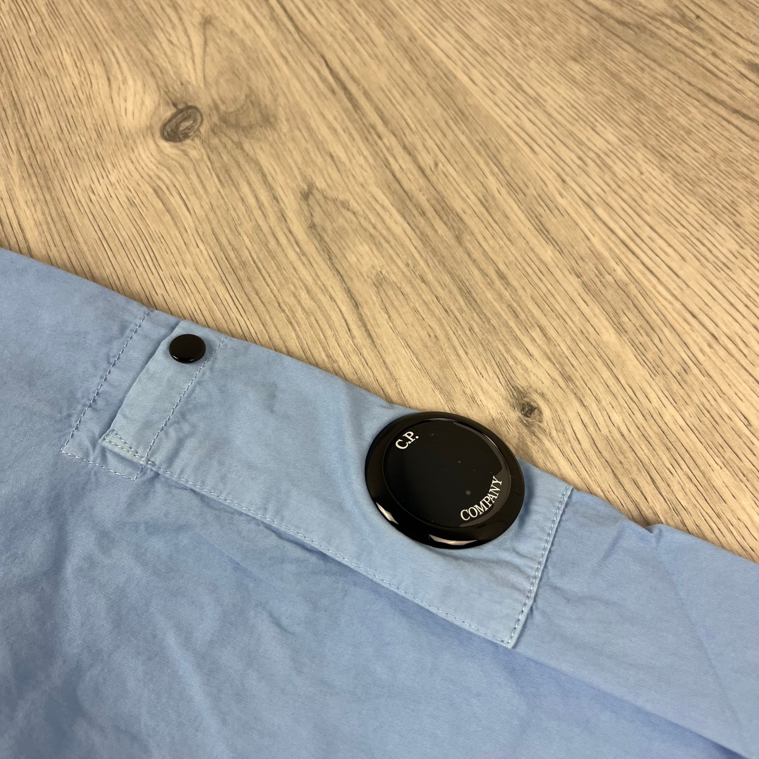 CP Company Zip Overshirt - Cerulean Ironleague