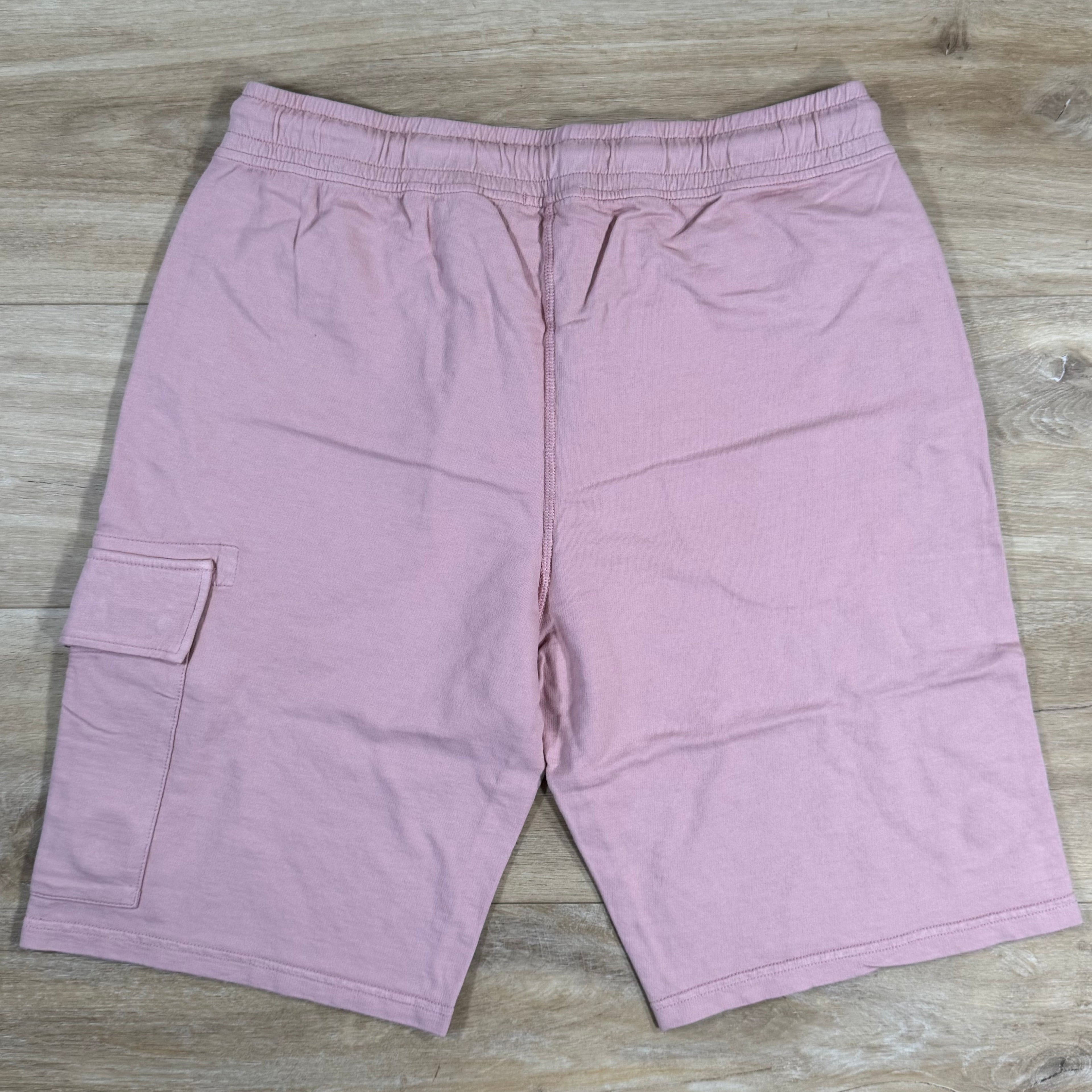 CP Company Light Fleece Cargo Lens Shorts in Misty Rose - Pink Ironleague
