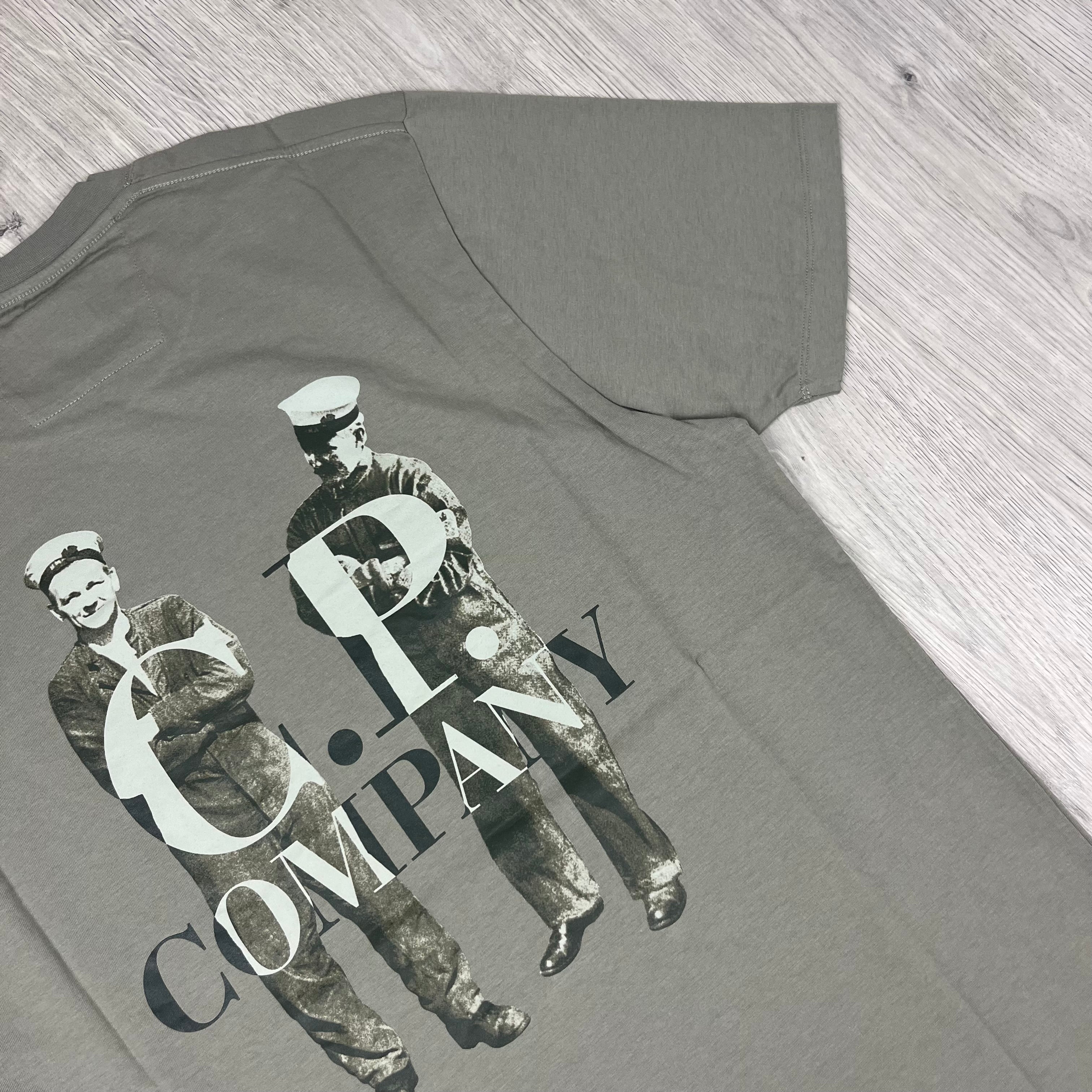 CP Company Sailor T-Shirt - Fungi Grey Ironleague