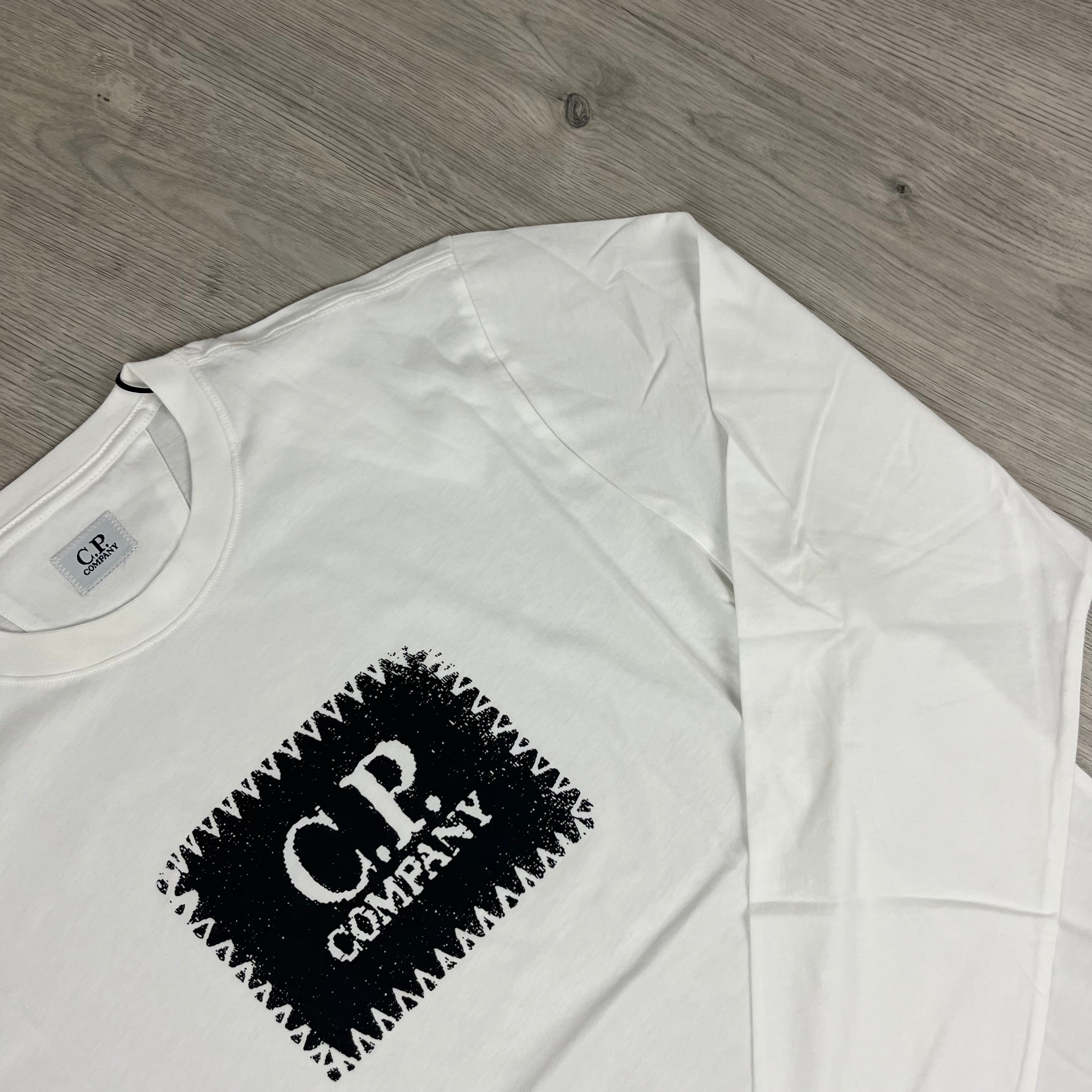 CP Company Stamp T-Shirt - White Ironleague