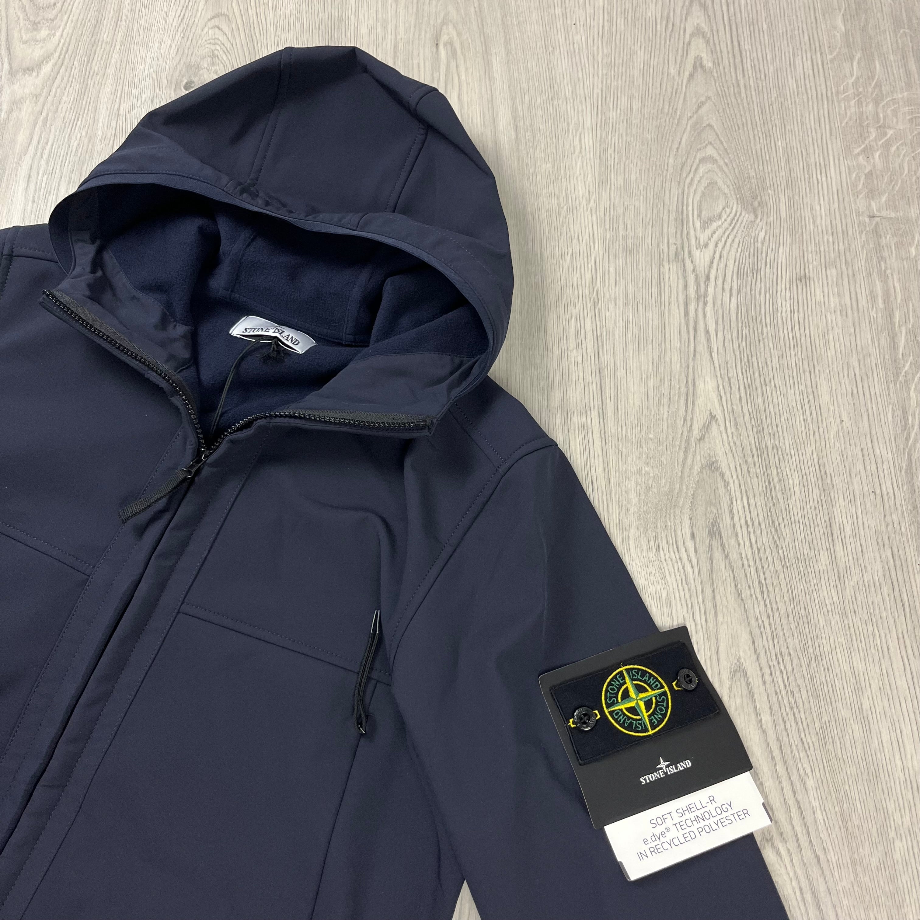 Stone Island Shell Jacket - Navy Ironleague