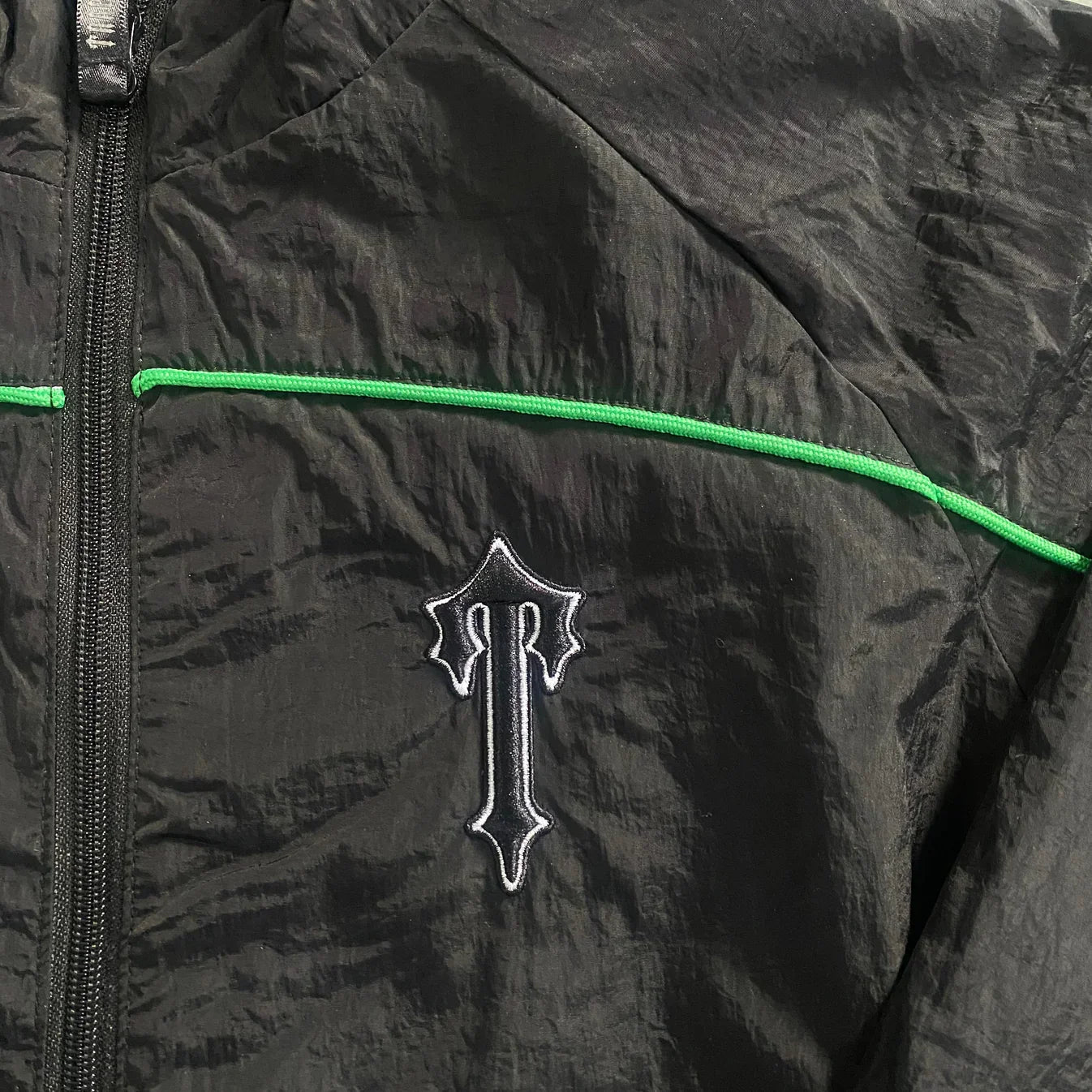 Trapstar Irongate T Shellsuit - Black/Green Ironleague