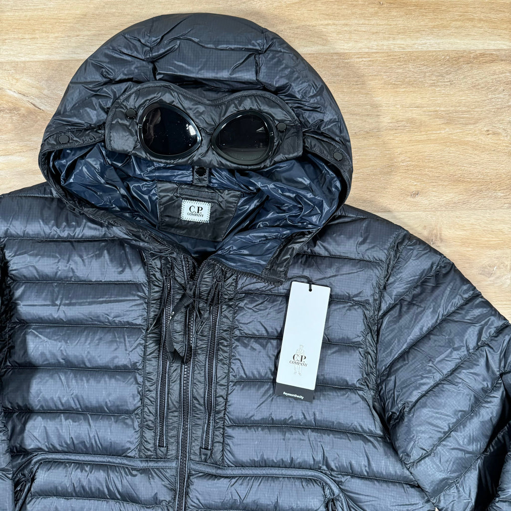 CP Company DD Shell Goggle Down Jacket in Navy Ironleague