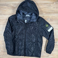 Stone Island Run-Proof Nylon Mesh-TC Reversible Jacket in Black Ironleague