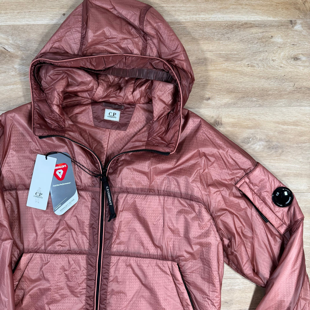 CP Company Nada Shell Primaloft Lens Jacket in Canyon Clay - Pink Ironleague