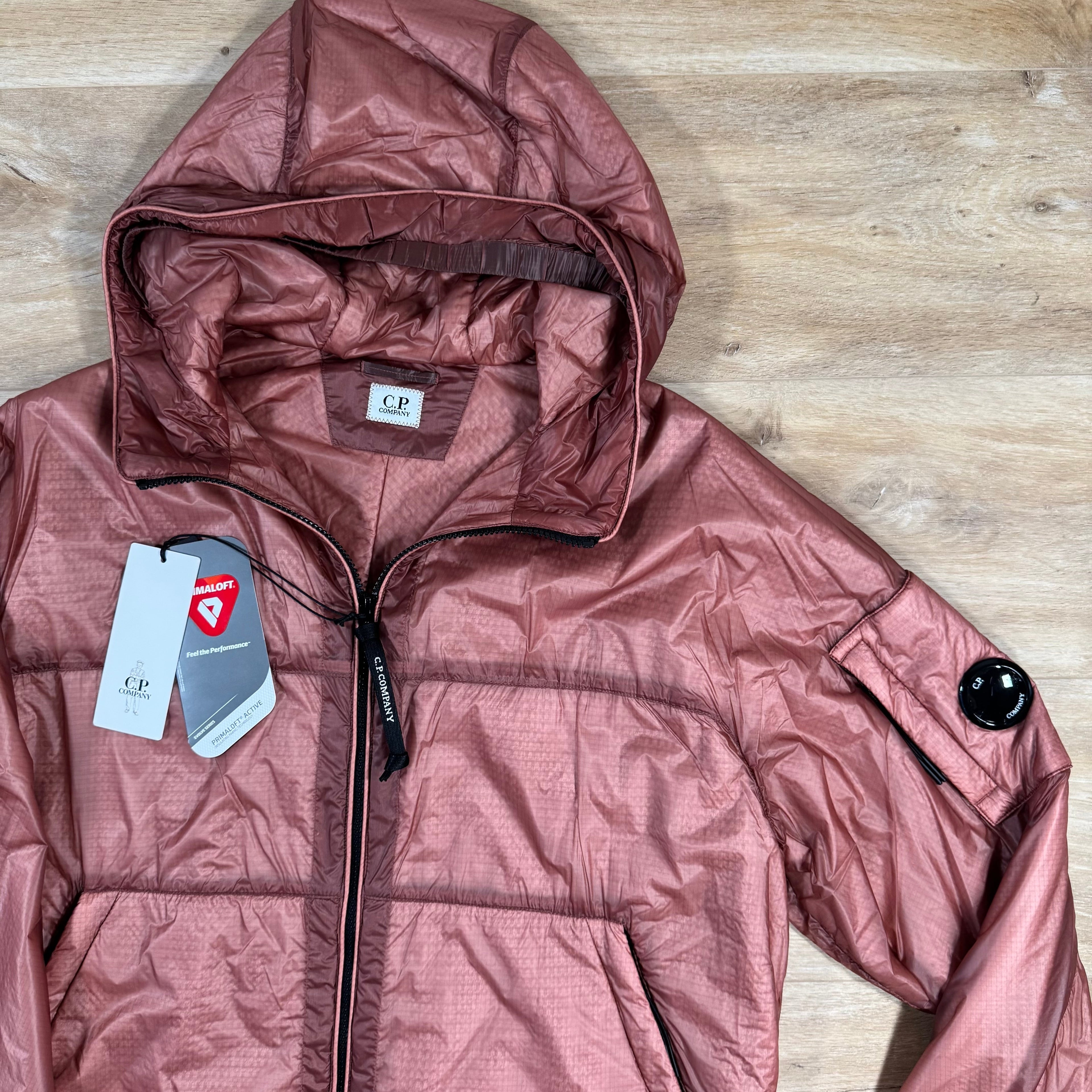 CP Company Nada Shell Primaloft Lens Jacket in Canyon Clay - Pink Ironleague