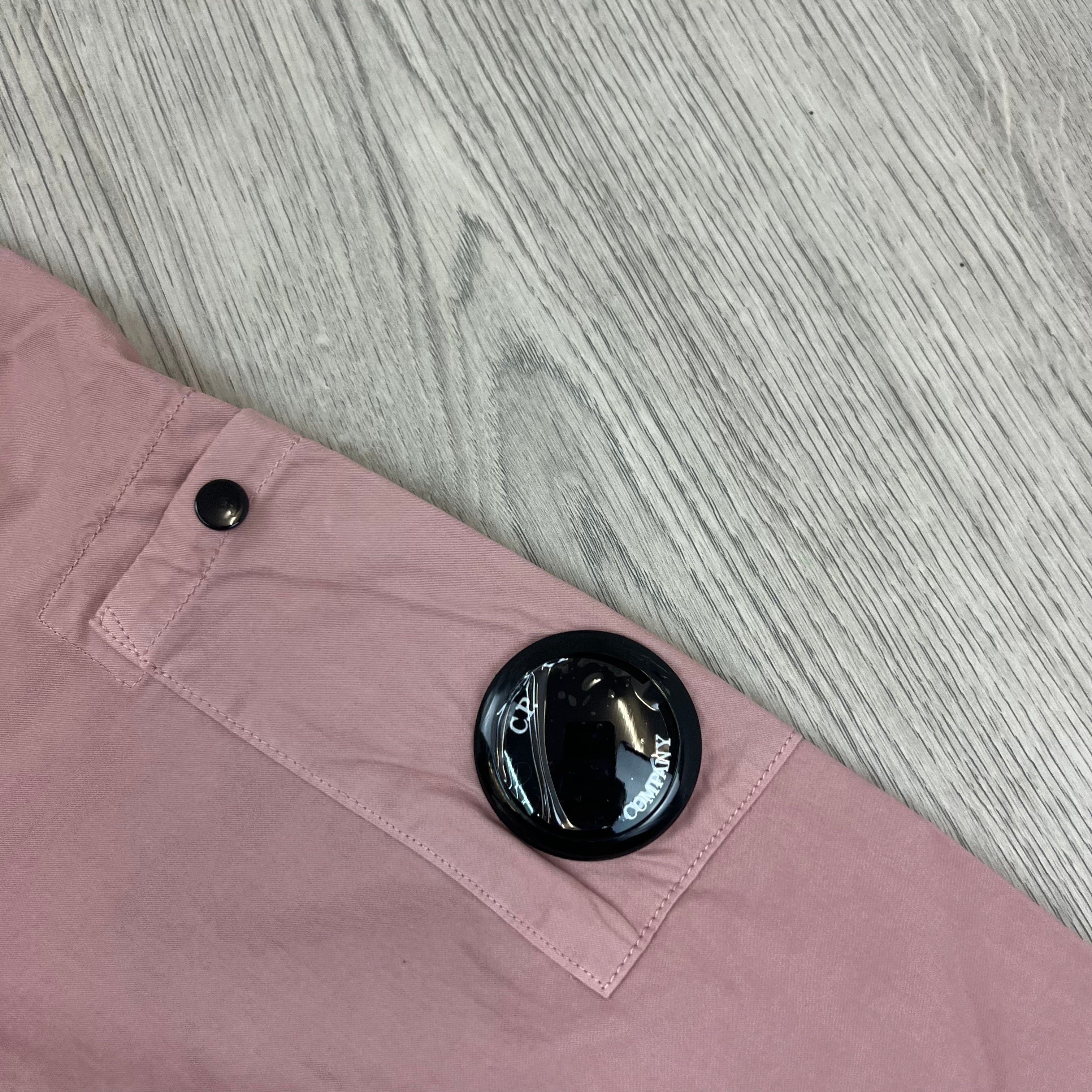 CP Company Zip Overshirt - Mauve Ironleague