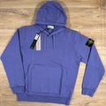Stone Island Organic Cotton Fleece Pullover Hoodie in Lavender Ironleague