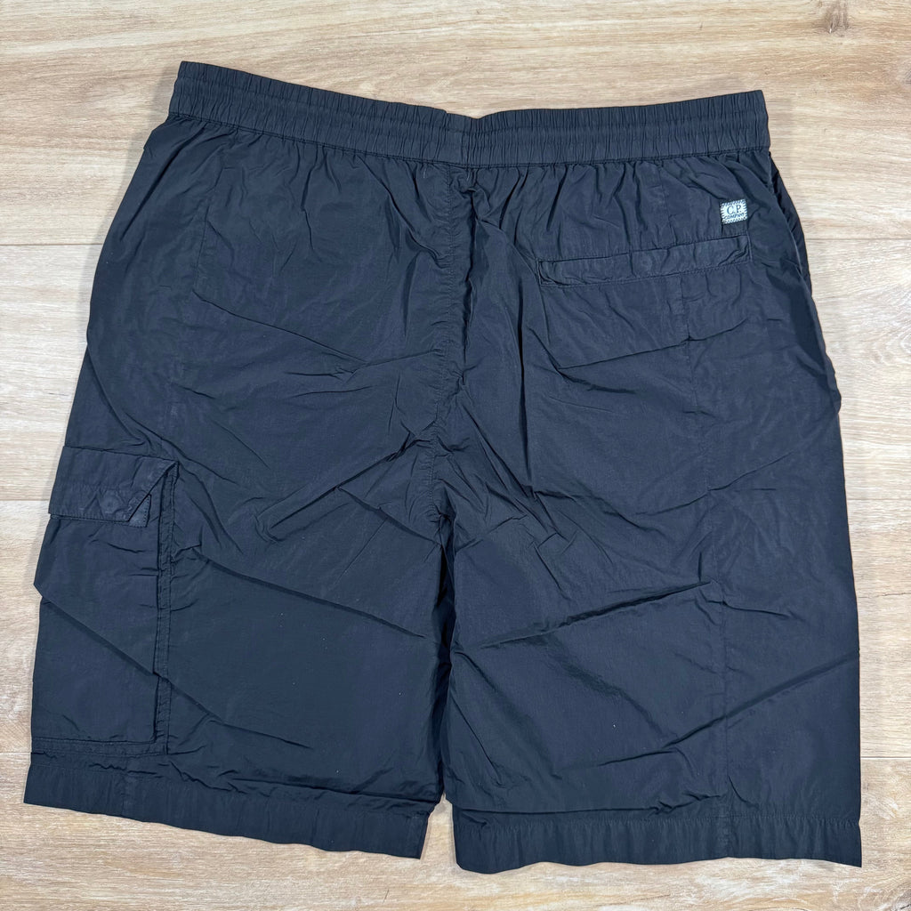 CP Company Chrome-R Cargo Shorts in Black Ironleague
