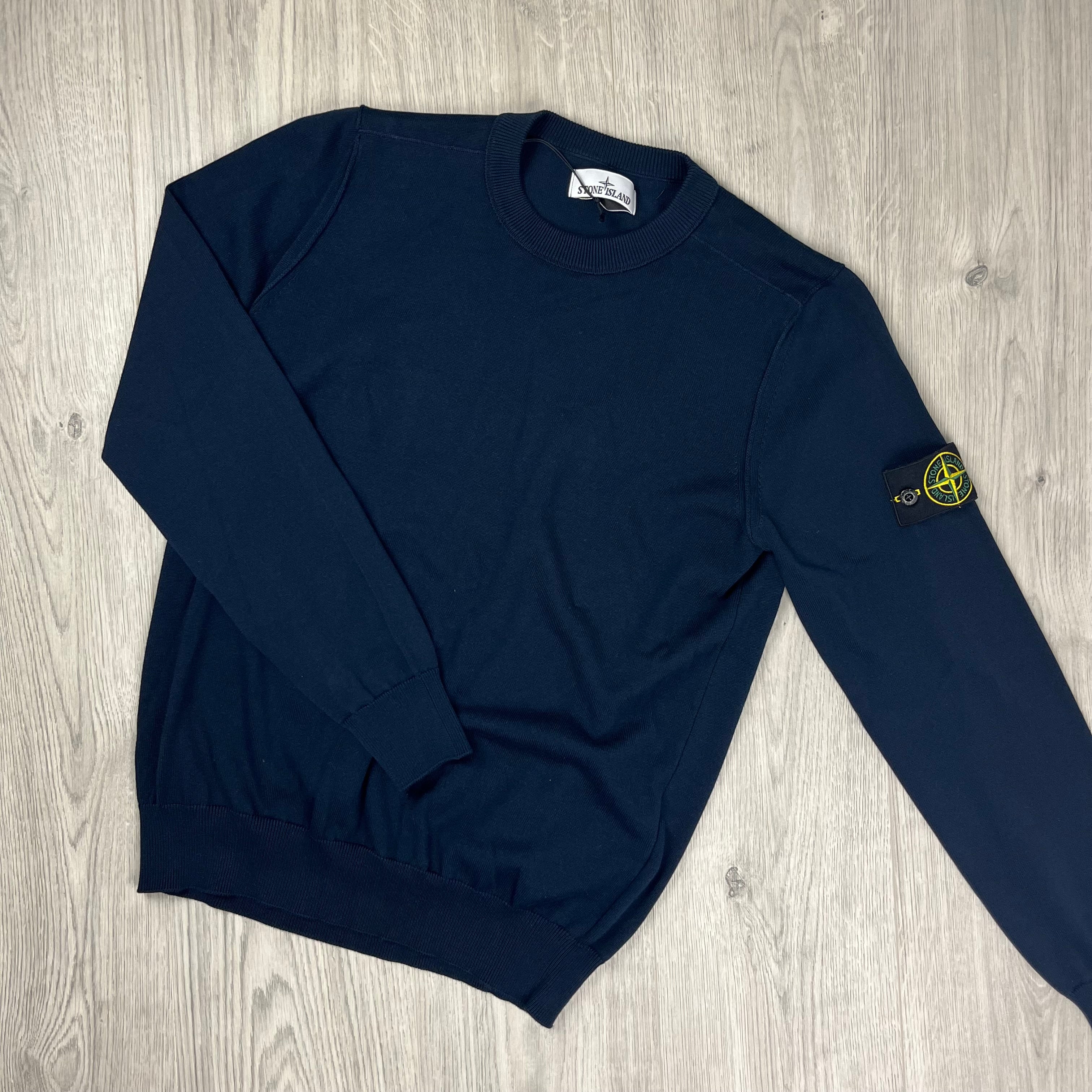 Stone Island Knit Sweatshirt - Navy Ironleague